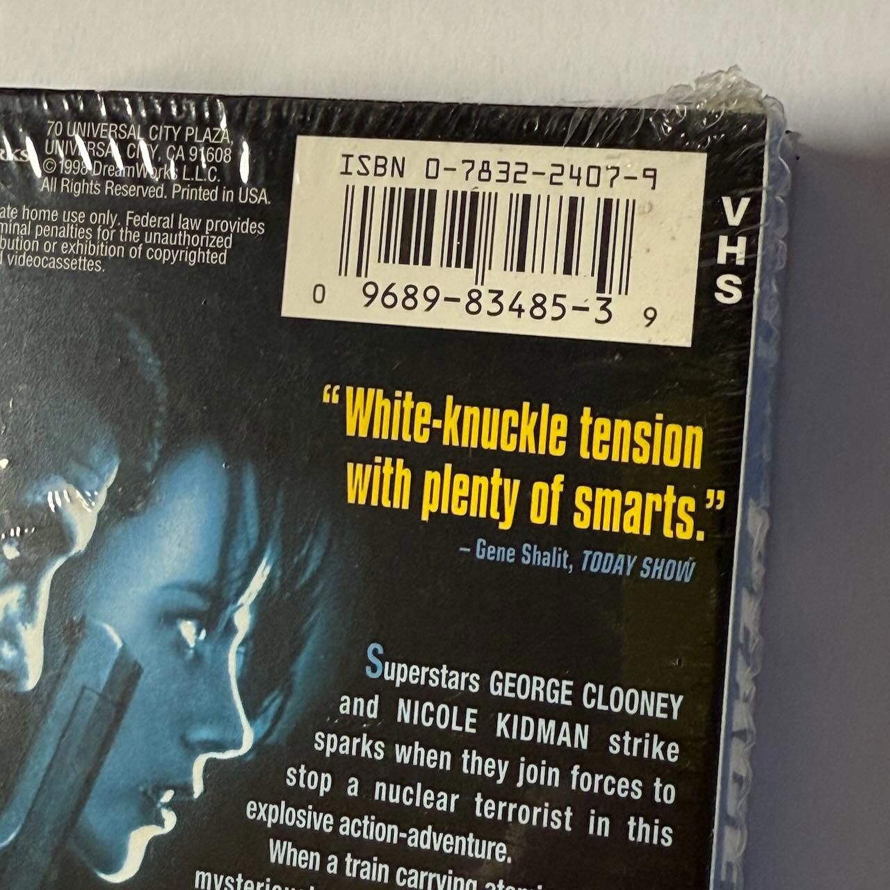 Designer RARE The Peacemaker VHS 1998 Clooney & Kidman SKG DS Size ONE SIZE - 3 Thumbnail