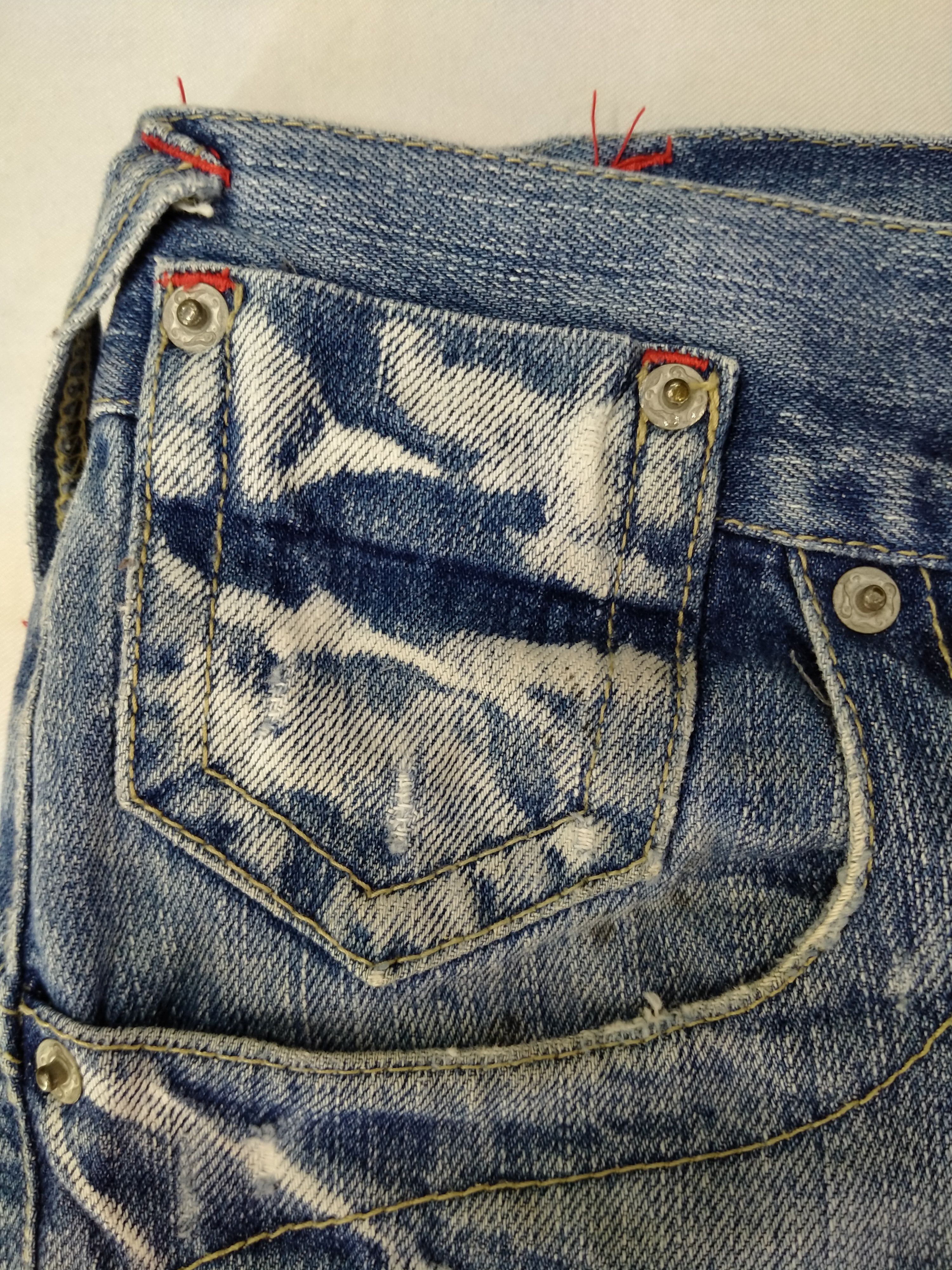 Hysteric Glamour Lucky Store Japanese Brand Distressed Patch 31x31 JN043 Size US 31 - 9 Thumbnail