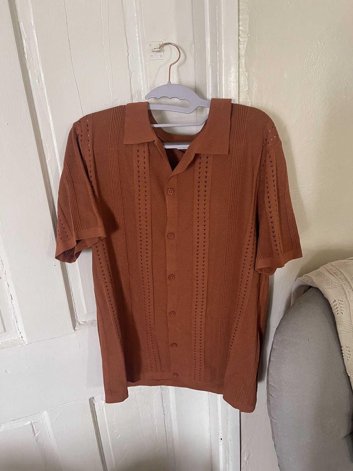 Other Button short sleeve knit Size US L / EU 52-54 / 3 - 2 Thumbnail