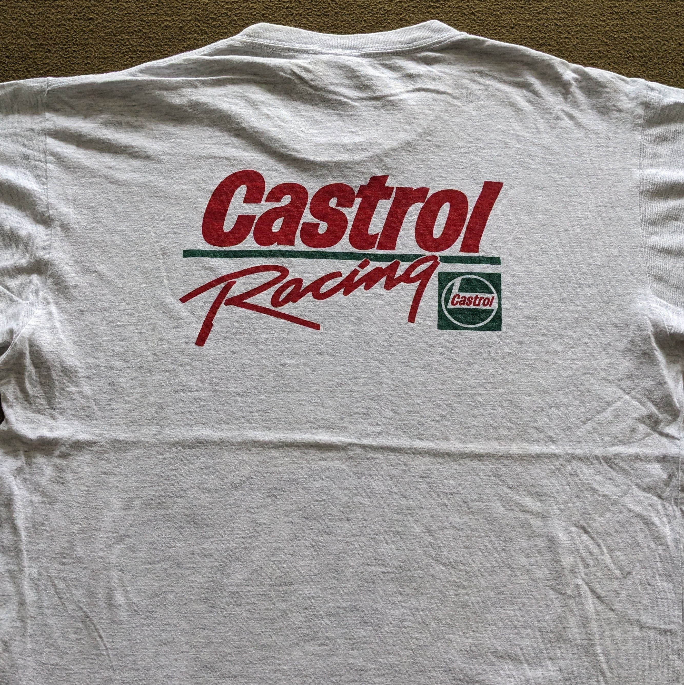 Vintage Vintage CASTROL Oil Racing T-shirt Size US M / EU 48-50 / 2 - 2 Thumbnail
