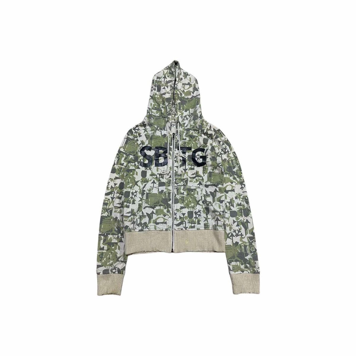 Beauty Beast 🔥Rare Y2K Sabotage Camo Zip Hoodie Paul Harvey Era Size US XS / EU 42 / 0 - 1 Thumbnail