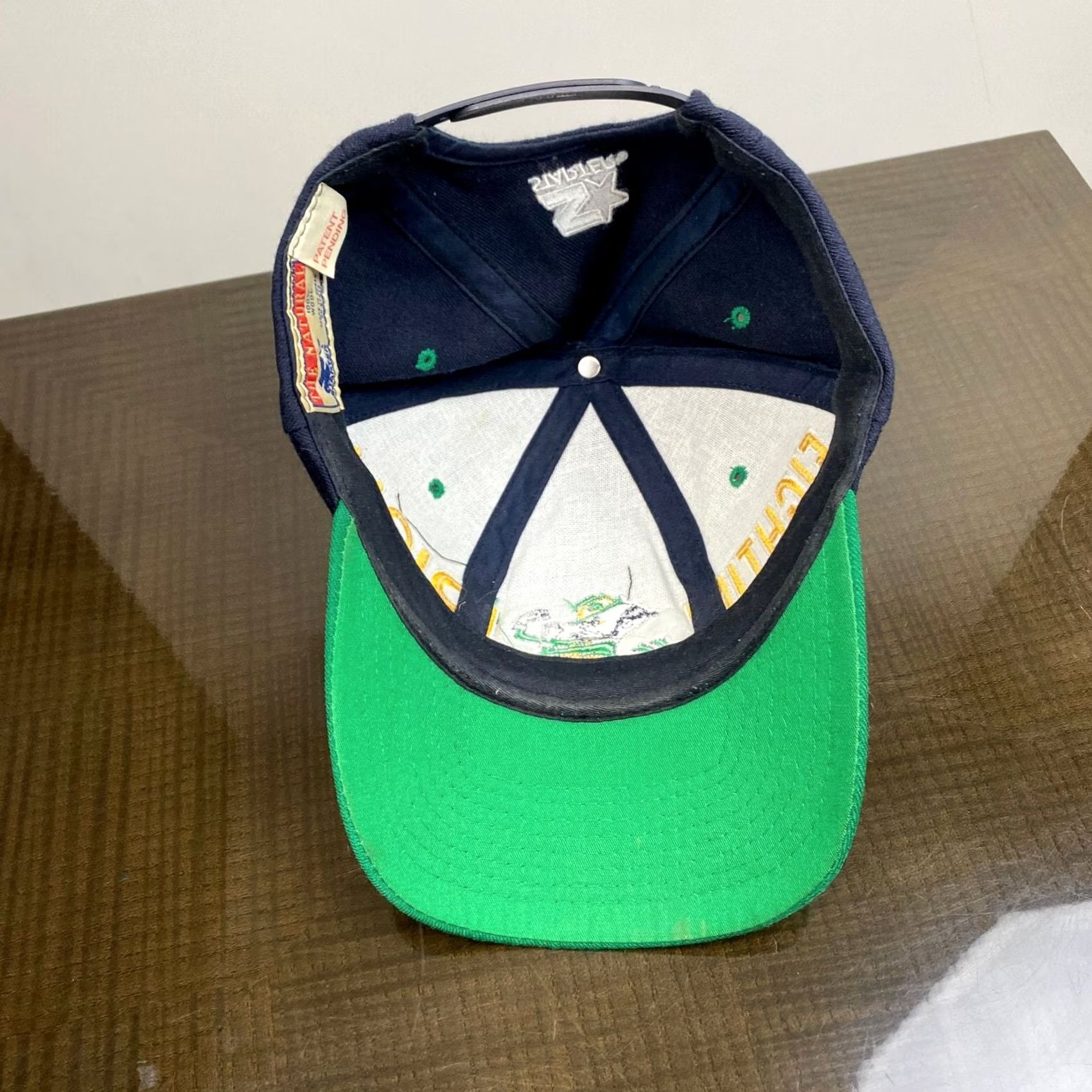 Starter VINTAGE Starter Notre Dame Fighting Irish Wool Snapback Hat 90s Blue One Size Men Size ONE SIZE - 6 Thumbnail
