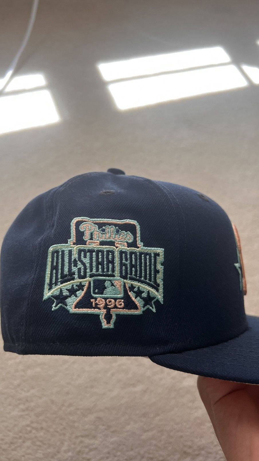 Hat Club New Era Hat Club Phillies Peach 7 1/8 All Star 1996 Size ONE SIZE - 2 Thumbnail