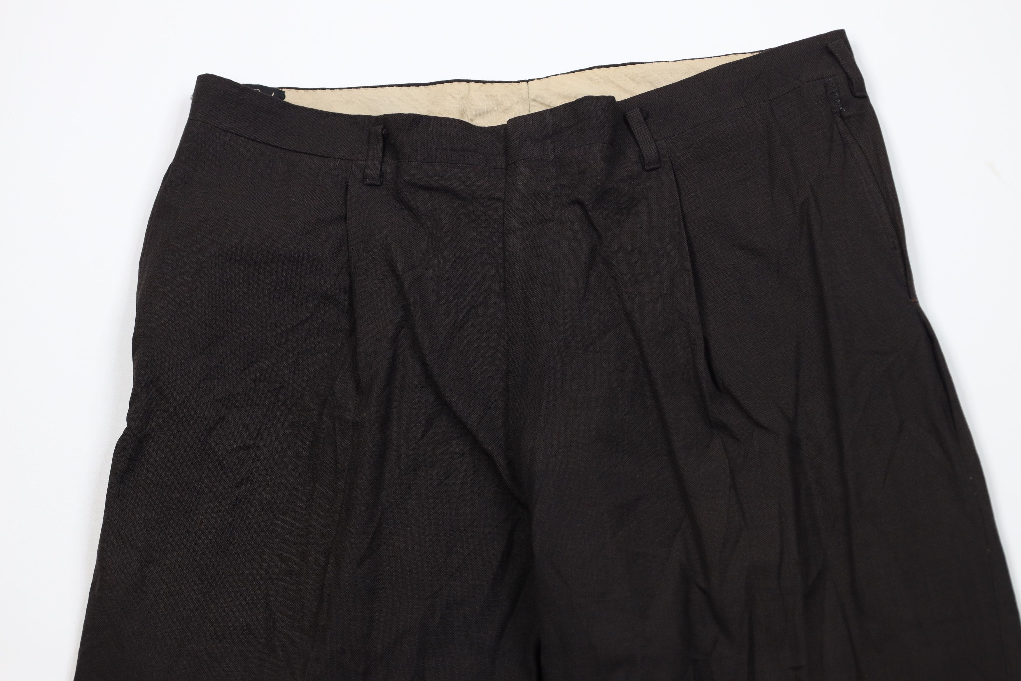 Vintage Vintage 50s Rockabilly Heavy Wool Loomed Gabardine Pants USA Size US 36 / EU 52 - 2 Thumbnail