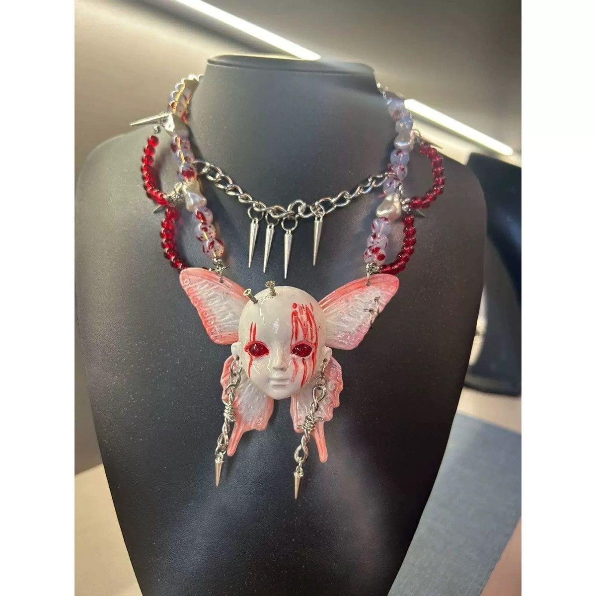 Japanese Brand × Vintage Retro punk necklace Size ONE SIZE - 3 Thumbnail