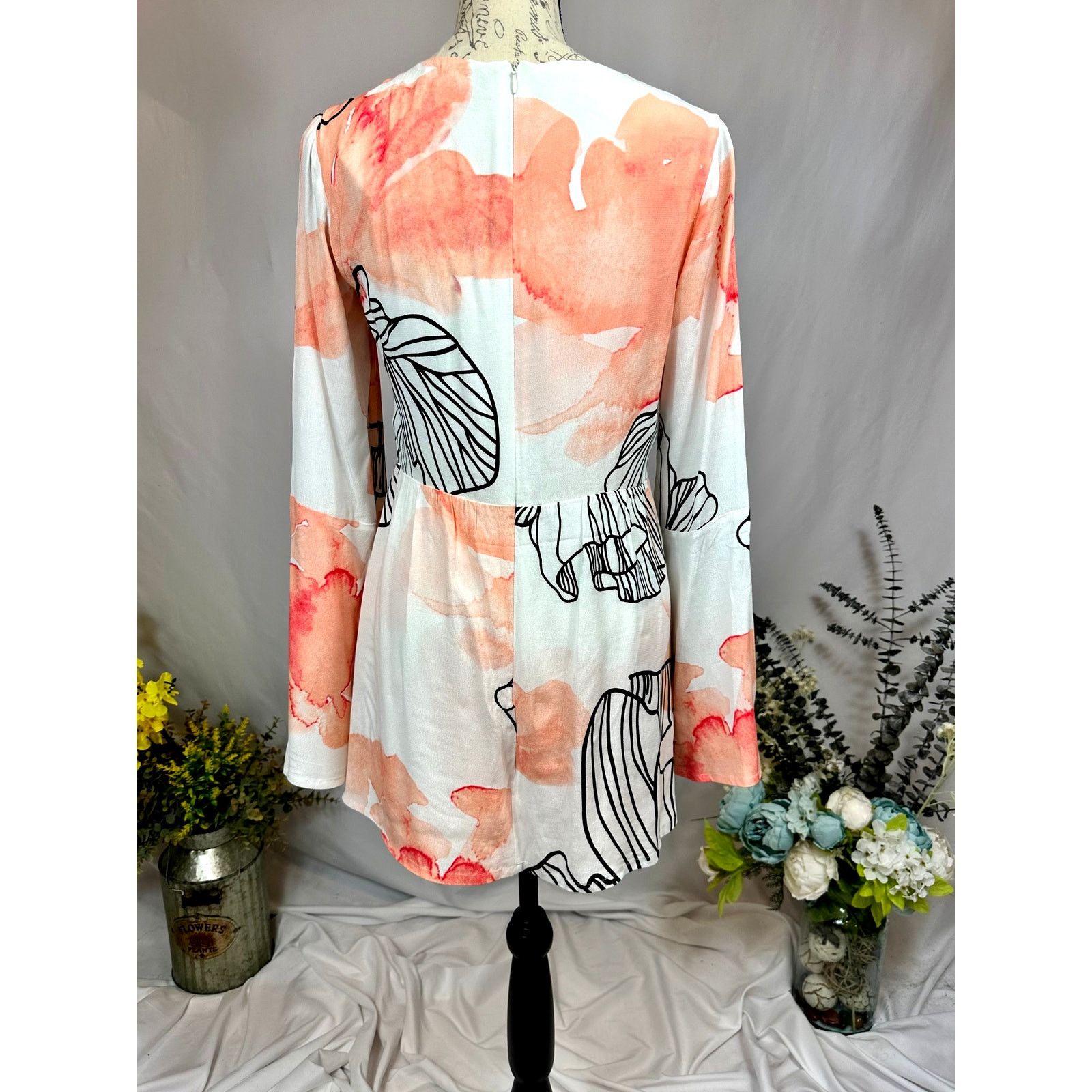 ELLIATT Elliatt Floral Pink and White Romper S Size 26" / US 2 / IT 38 - 9 Thumbnail