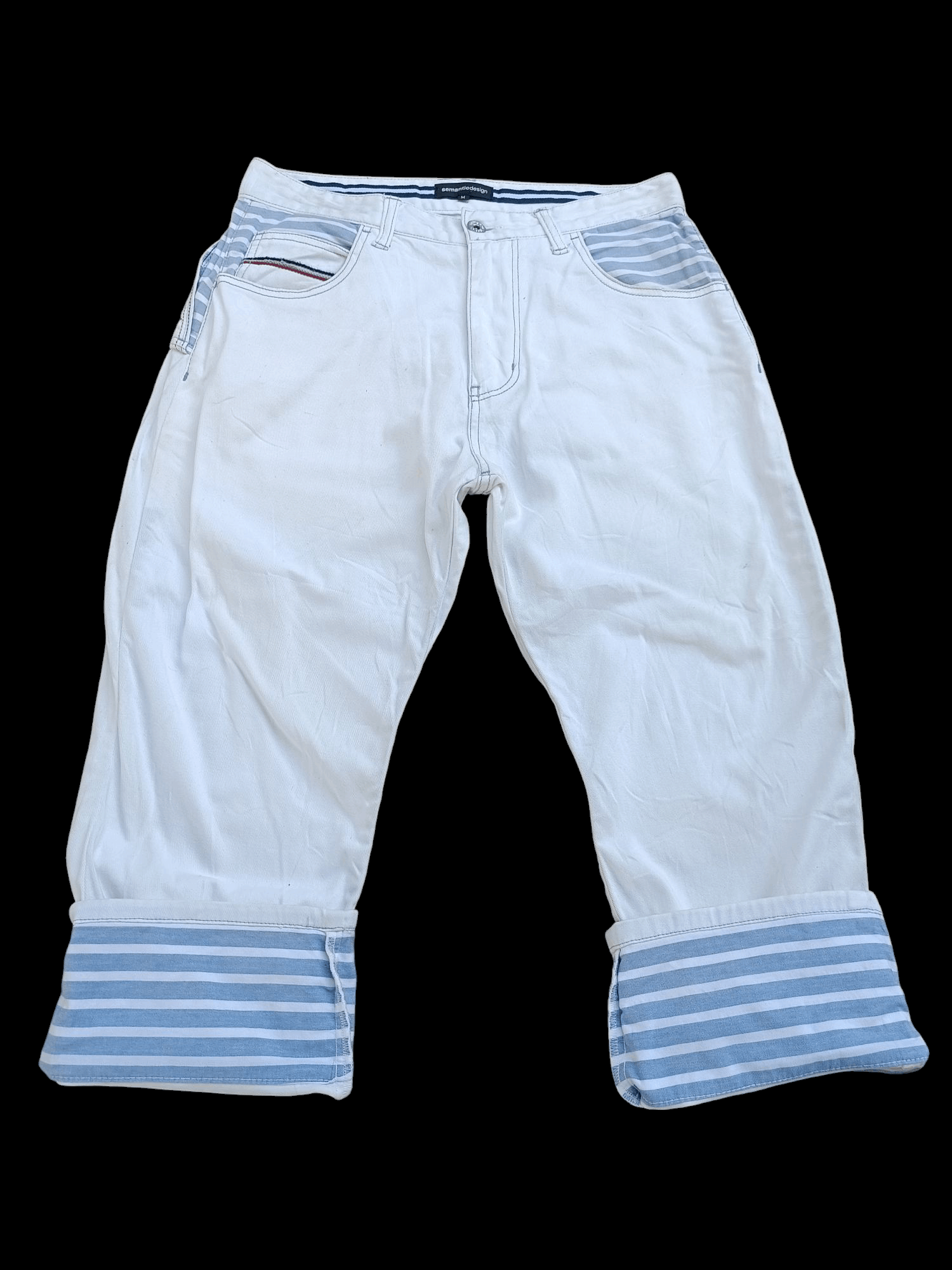 Japanese Brand SEMANTIC DESIGN 3Q PANT WITH BACK FLAP E238i Size US 30 / EU 46 - 1 Thumbnail