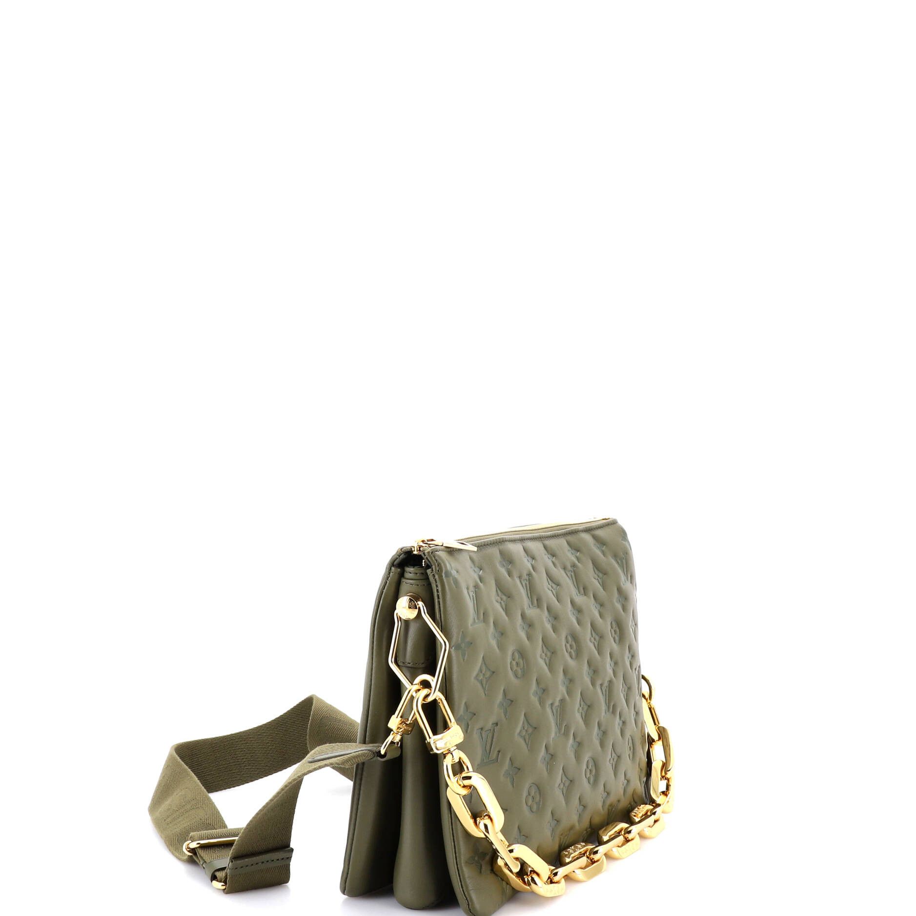 Coussin Bag Monogram Embossed Lambskin MM