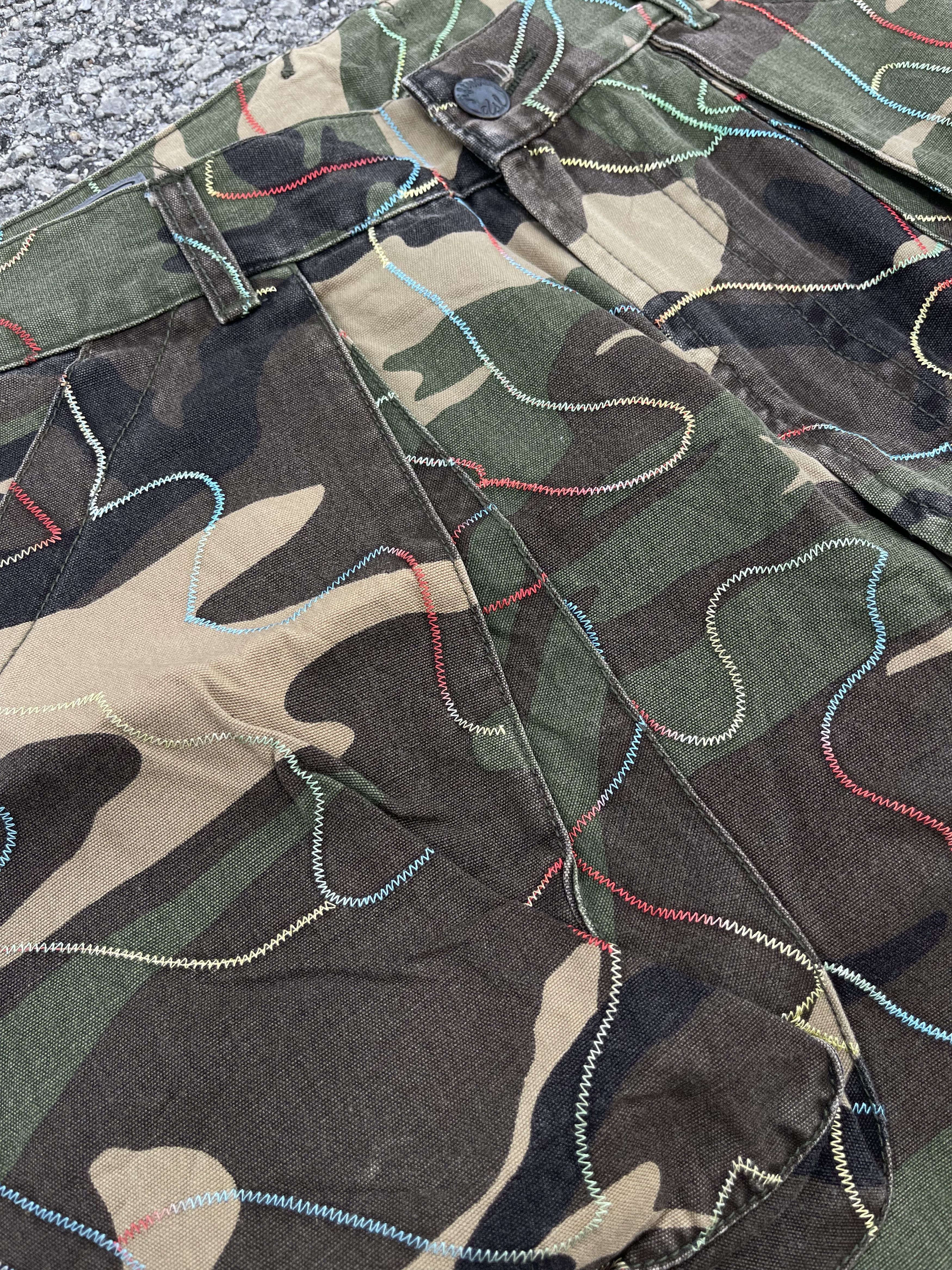 55DSL × Le Grande Bleu (L.G.B.) Army Camouflage Cargo Rainbow Embroidery Stitching Size US 30 / EU 46 - 5 Thumbnail