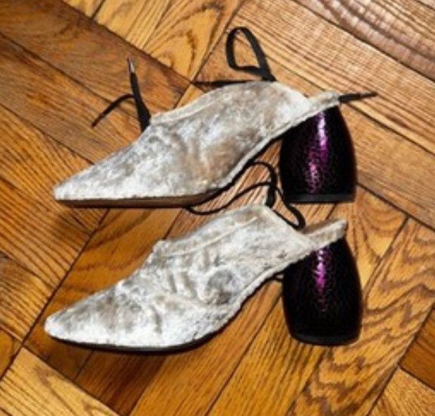 Dries Van Noten Dries Van Norten Silver Mule Size US 6.5 / IT 36.5 - 1 Thumbnail
