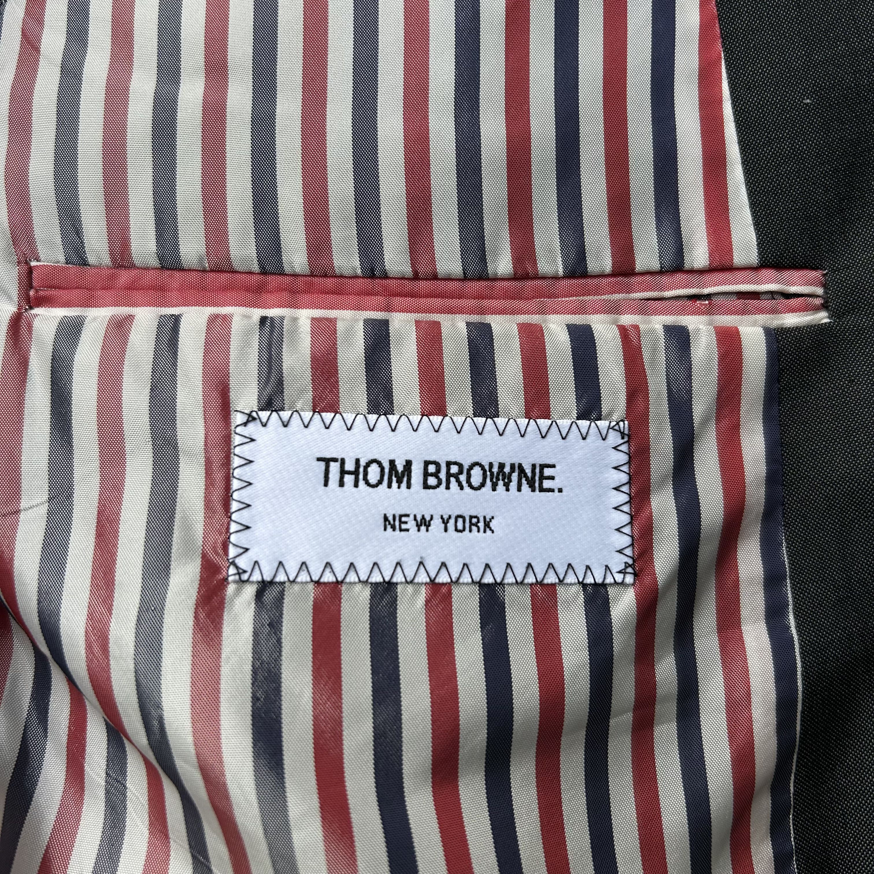 Thom Browne Thom Browne Grey Three-Roll-Two Blazer Jacket Size 50R - 9 Thumbnail