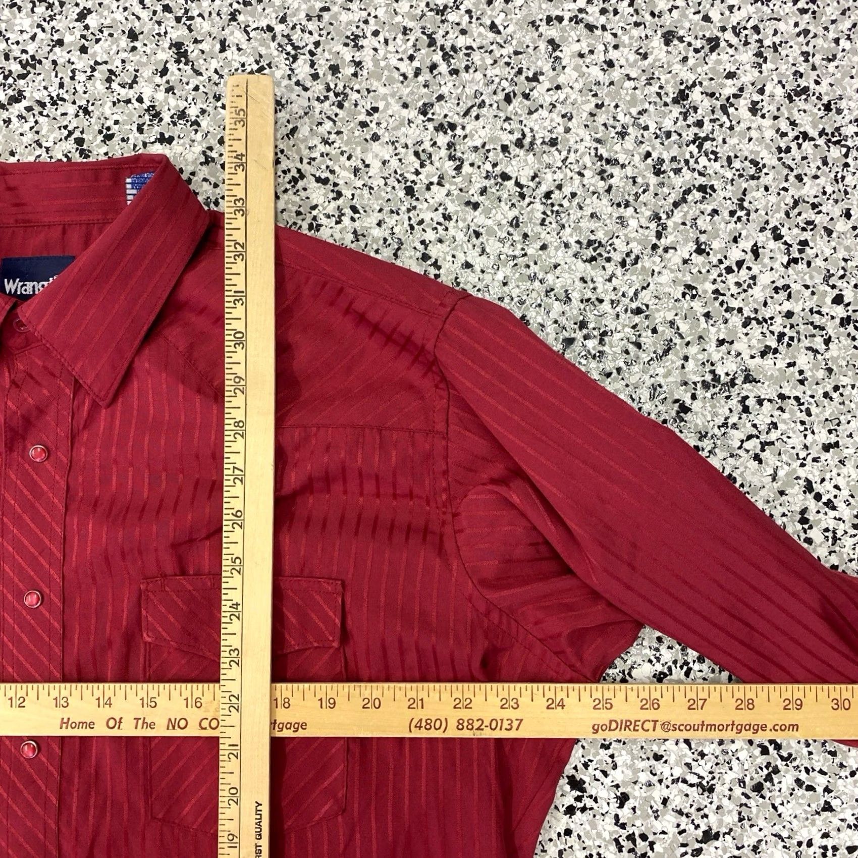 Wrangler VINTAGE Wrangler Pearl Snap Shirt Long Sleeve Mens XL Tall Red Check Western Rodeo VTG Snap Button-Up Size US XL / EU 56 / 4 - 3 Thumbnail