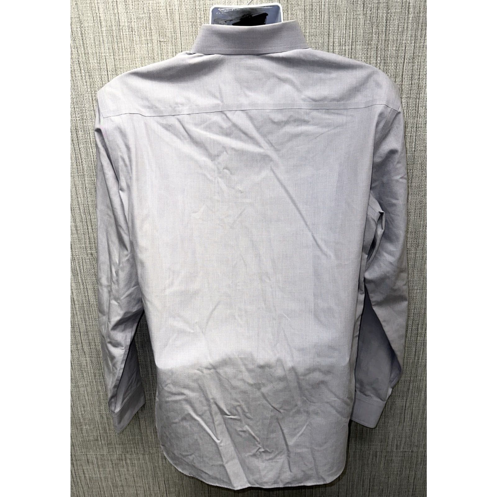 UNTUCKit UNTUCKit Mens Gray Cotton Wrinkle Free Long Sleeve Dress Shirt Size XL Size 46R - 5 Thumbnail