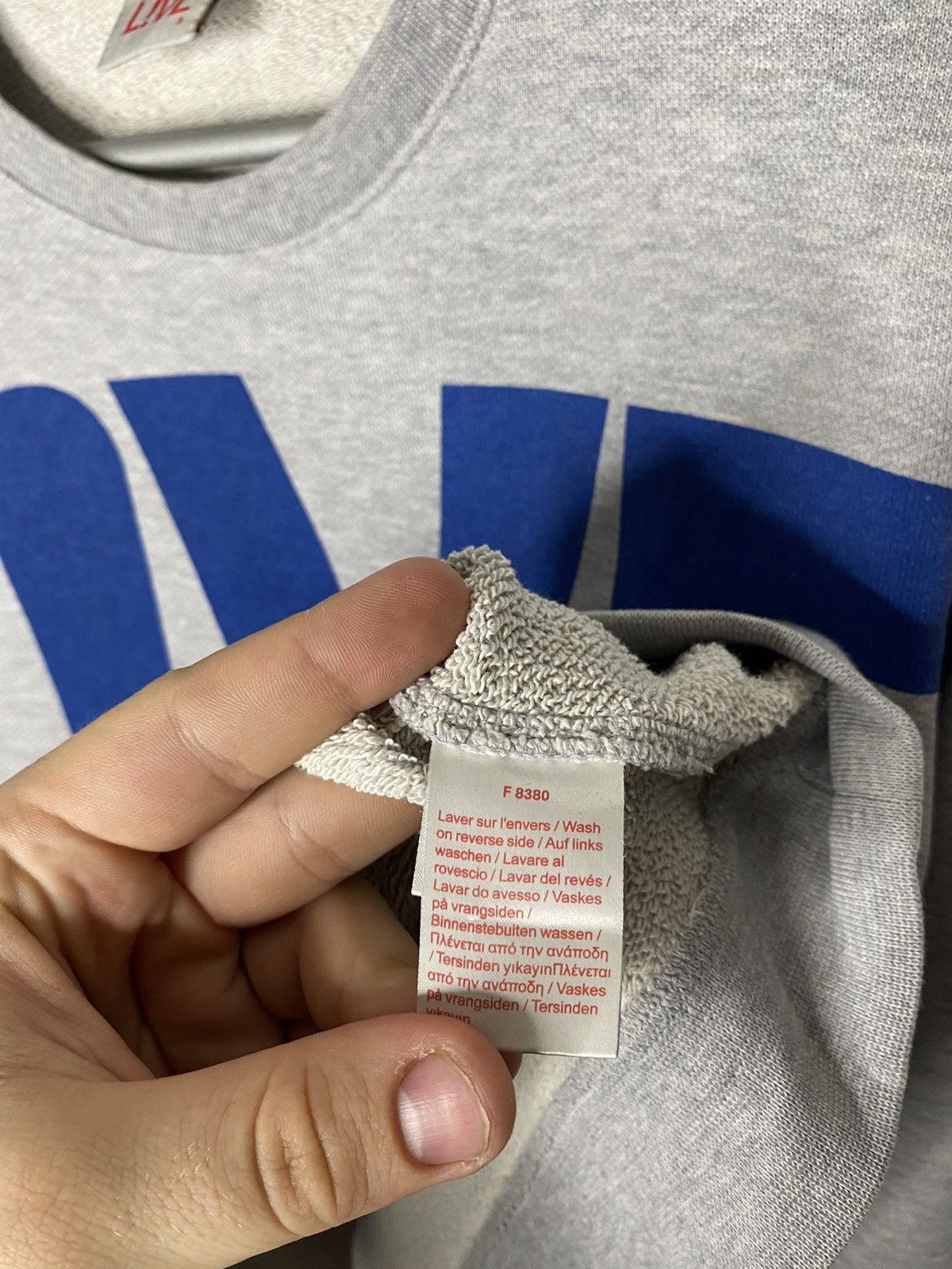 Lacoste 🐊Vintage Rare Lacoste Live Big Logo Sweatshirt Overprinted🐊 Size US S / EU 44-46 / 1 - 9 Thumbnail