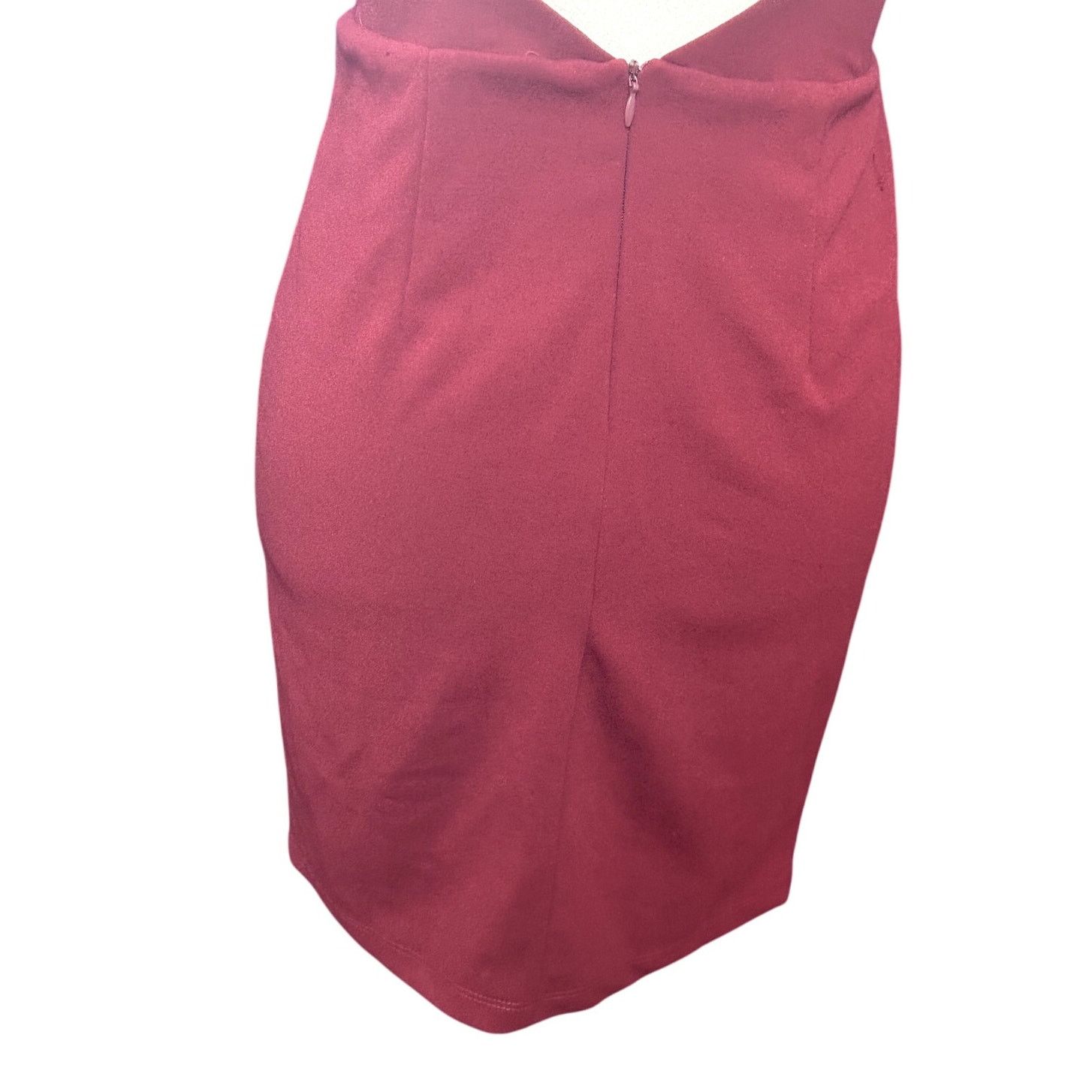 Other Lulus Womens One Shoulder Cutout Cocktail Mini RedBurgundy Size S / US 4 / IT 40 - 7 Thumbnail
