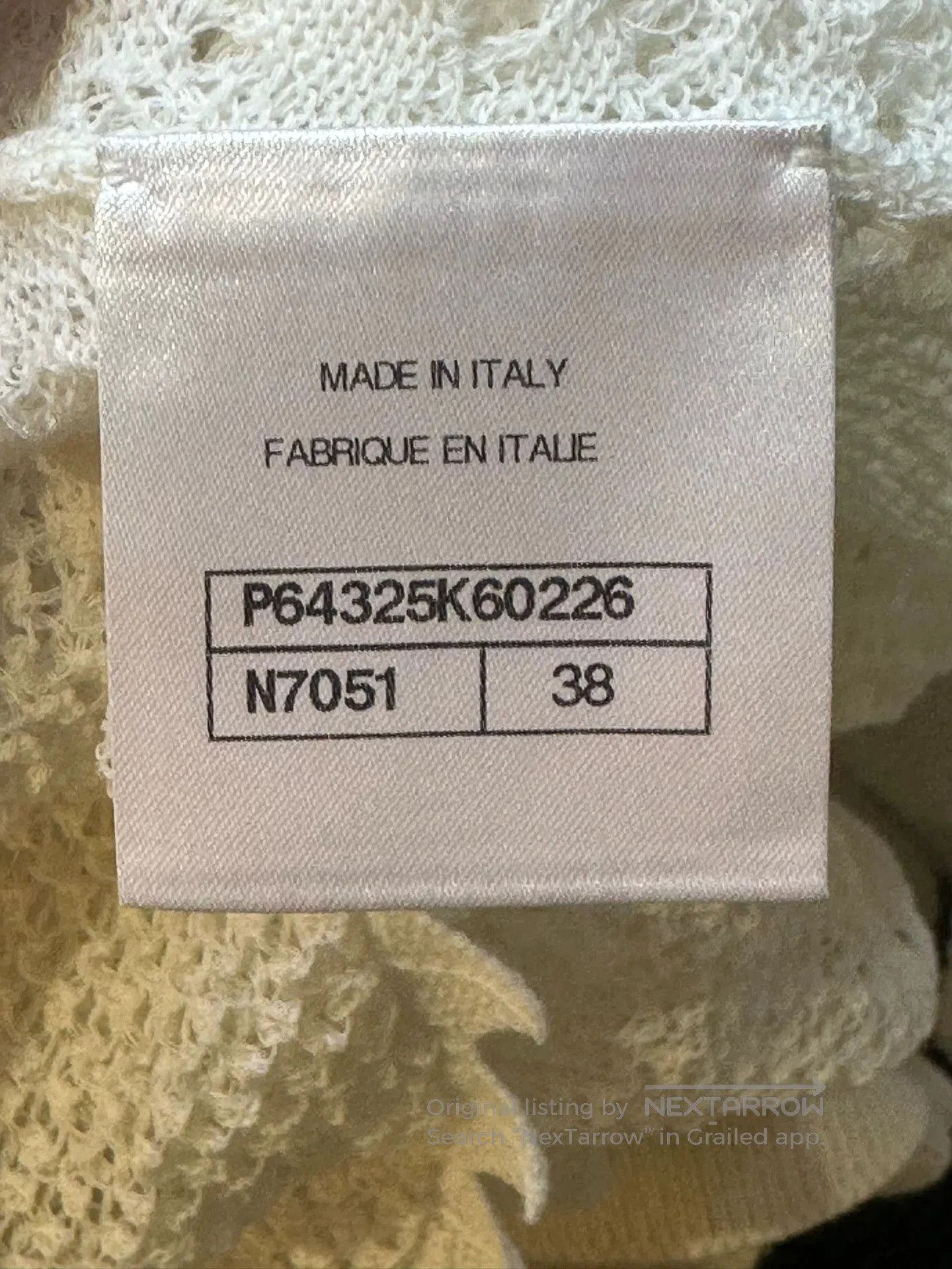 Chanel Chanel 20S White Ruffle Knit Top. Size US M / EU 48-50 / 2 - 4 Thumbnail