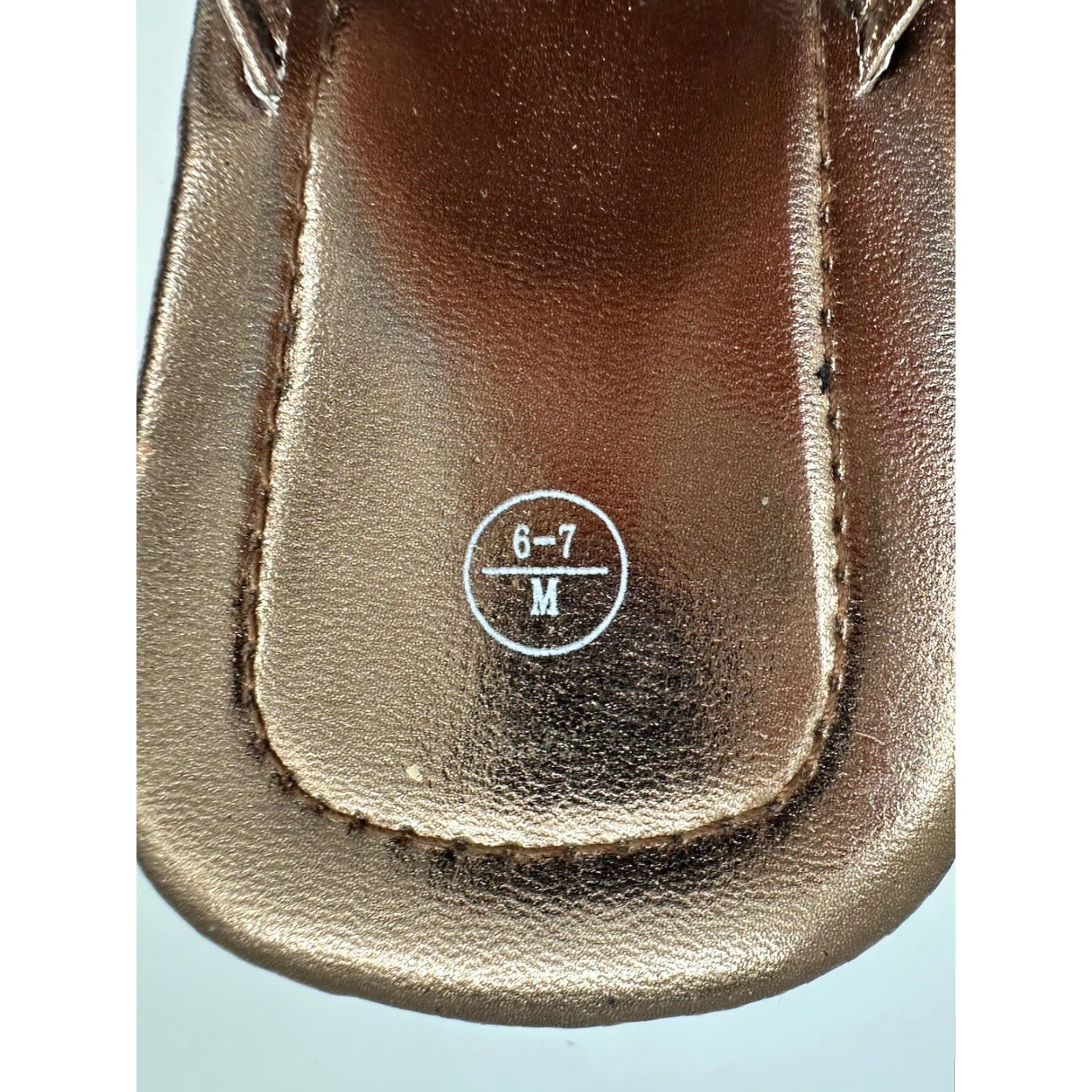 Vintage Unbranded Womens Sandals Size 6-7 Shiny Brown Glitter Thong Slip On Flats Size US 6 / IT 36 - 4 Thumbnail