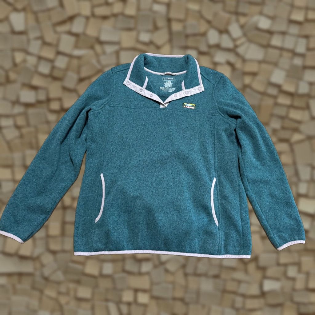 Vintage L.L.Bean Sweater Men's Size Large Green 1/4 Buttons Pullover Long Sleeve Vintage No (adjusted to fit 200-char max and rules) Size US L / EU 52-54 / 3 - 1 Thumbnail