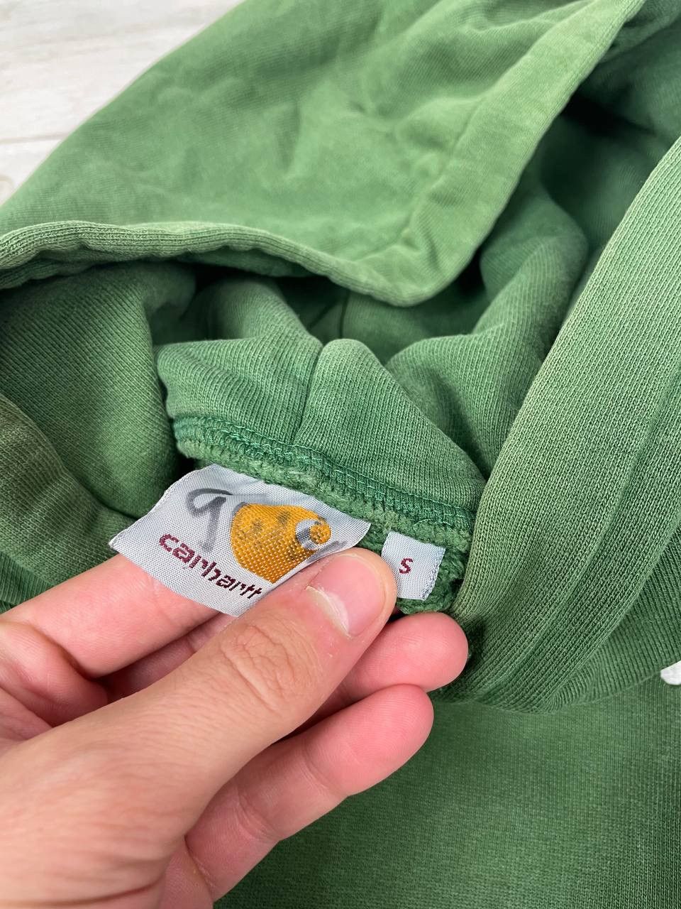 Carhartt Vintage Carhartt Hoodie Big Logo Size US S / EU 44-46 / 1 - 9 Thumbnail
