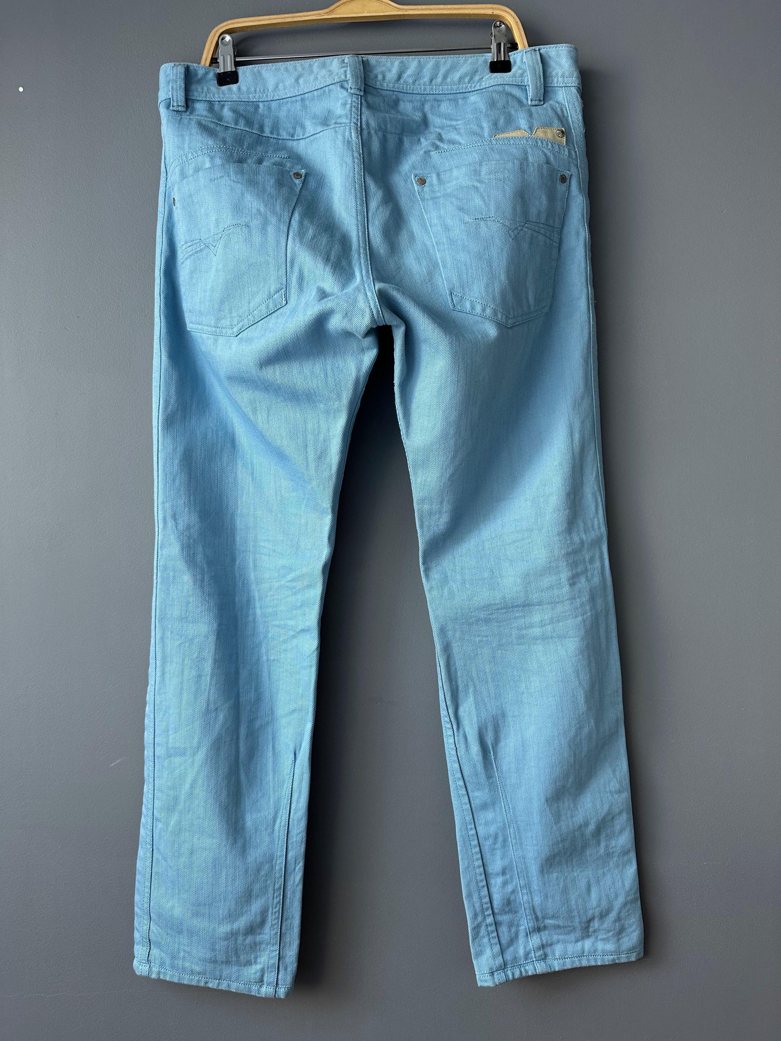 Diesel Diesel Darron Regular Slim Tapered Baby Blue 34 x 34 Size US 34 / EU 50 - 7 Thumbnail