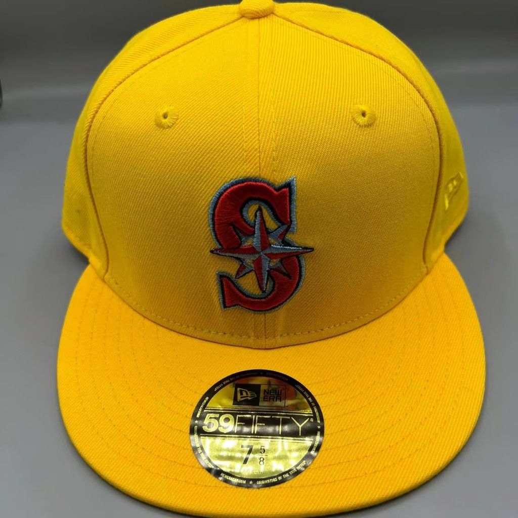 New Era Seattle Mariners Hat Men 7 5/8 59Fifty New Era Fitted Cap Size ONE SIZE - 1 Thumbnail