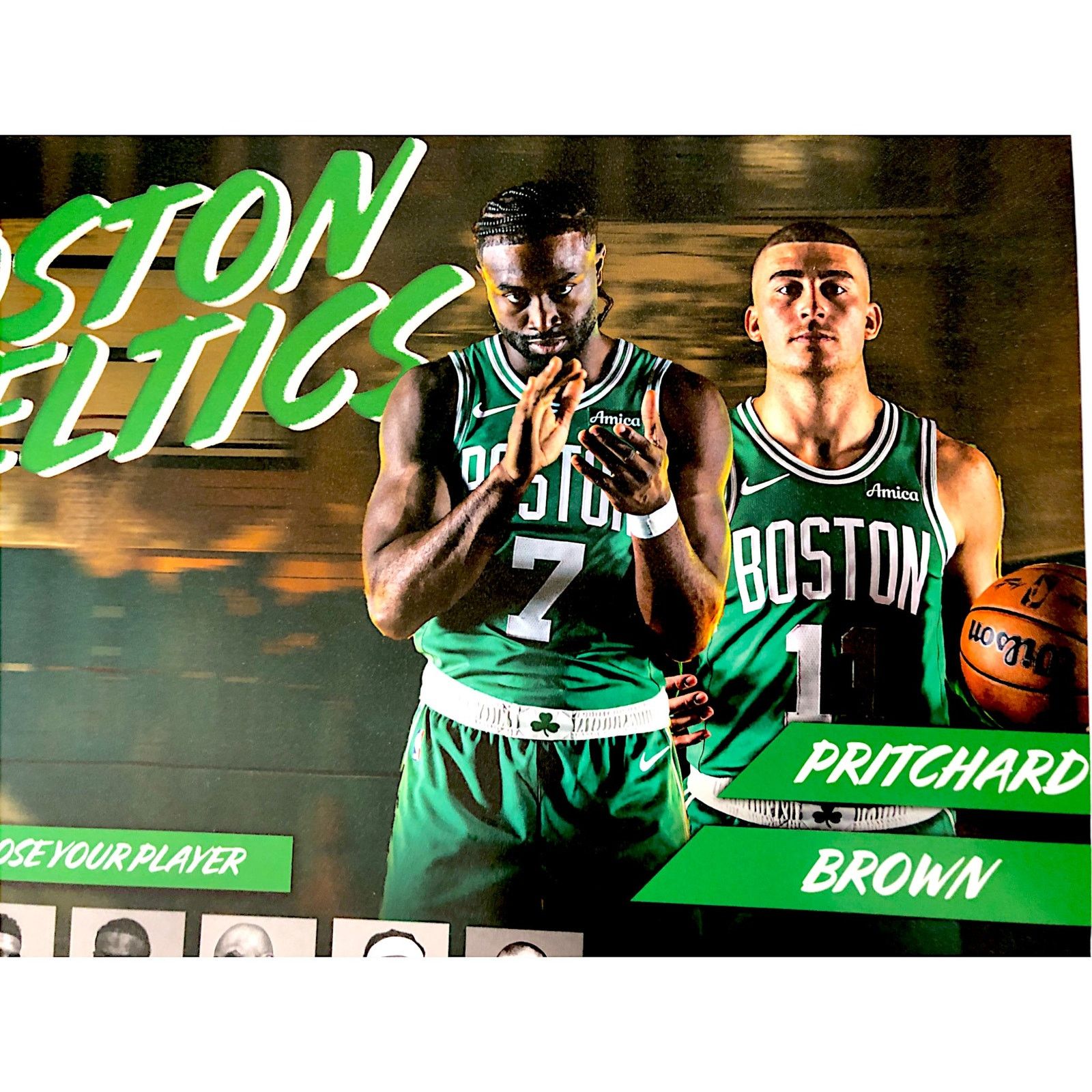 NBA Boston Celtics v San Antonio Spurs Authentic Fan Poster Size ONE SIZE - 4 Thumbnail