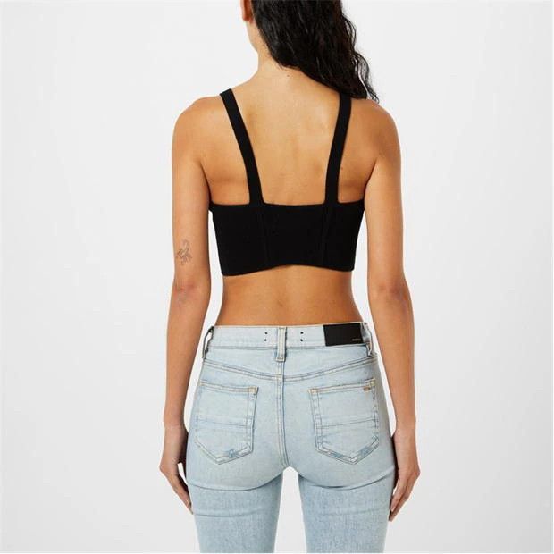 Amiri o1g2r1mq0824 Crop Tops in Black Size S / US 4 / IT 40 - 5 Thumbnail