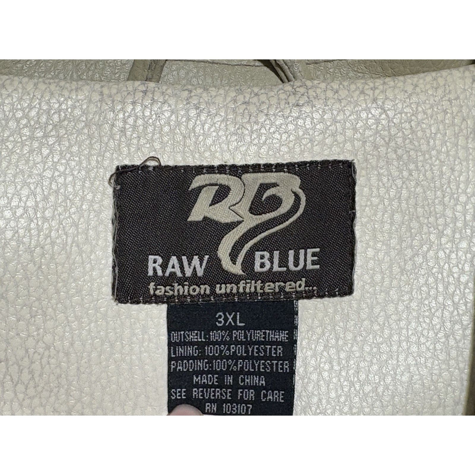 Other Raw Blue Patchwork Varsity Jacket Mens 3XL Basketball Y2K Size US XXL / EU 58 / 5 - 7 Thumbnail