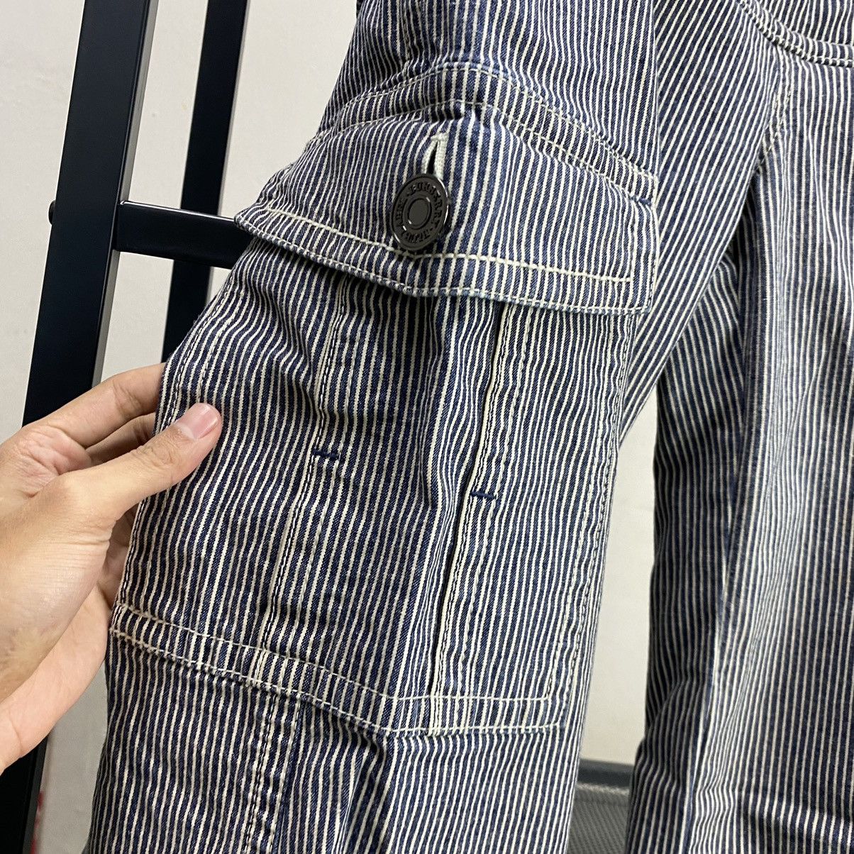 Burberry BURBERRY BLUE LABEL FLARE HICKORY CARGO PANTS MULTIPOCKET Size 30" / US 8 / IT 44 - 9 Thumbnail