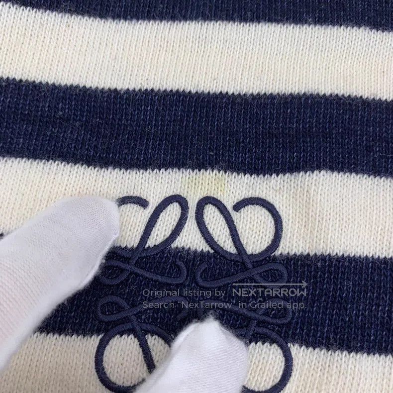 Loewe Loewe Color-Blocked Logo Embroidered Cotton Hooded Knit Sw Size M / US 6-8 / IT 42-44 - 9 Thumbnail