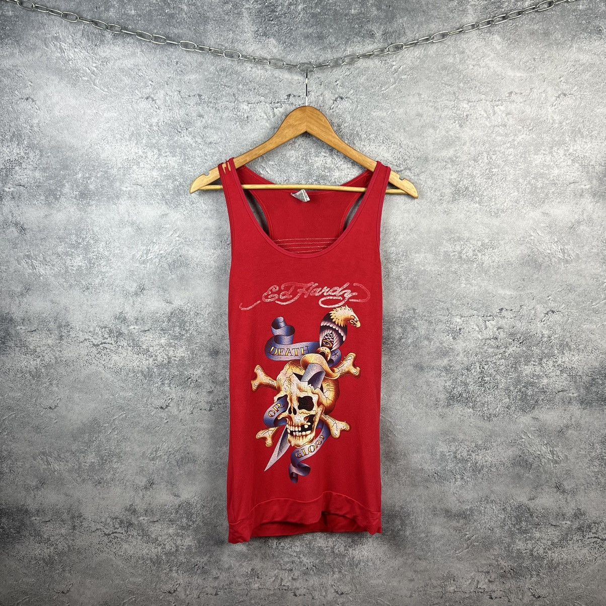 Ed Hardy Ed Hardy Christian Audigier Vintage Tank Top Size L / US 10 / IT 46 - 1 Thumbnail