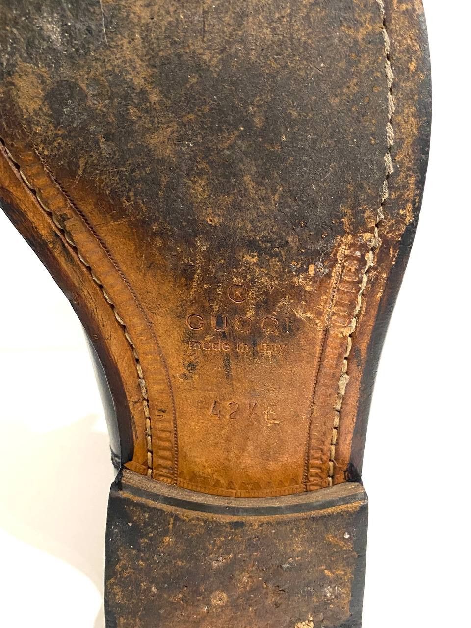 Gucci Gucci GG Logo Black Leather Calfskin Riding High Boots Size US 9.5 / EU 42-43 - 14 Thumbnail
