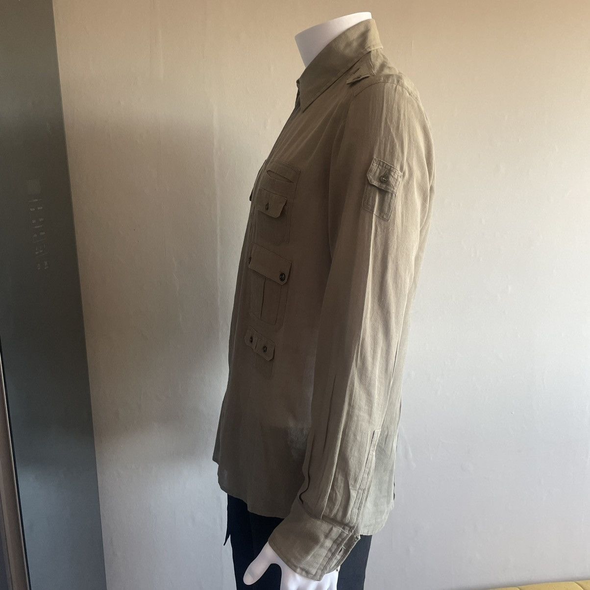 Dolce & Gabbana Dolce and Gabbana Vintage Archive Military Cargo Shirt Size US L / EU 52-54 / 3 - 3 Thumbnail
