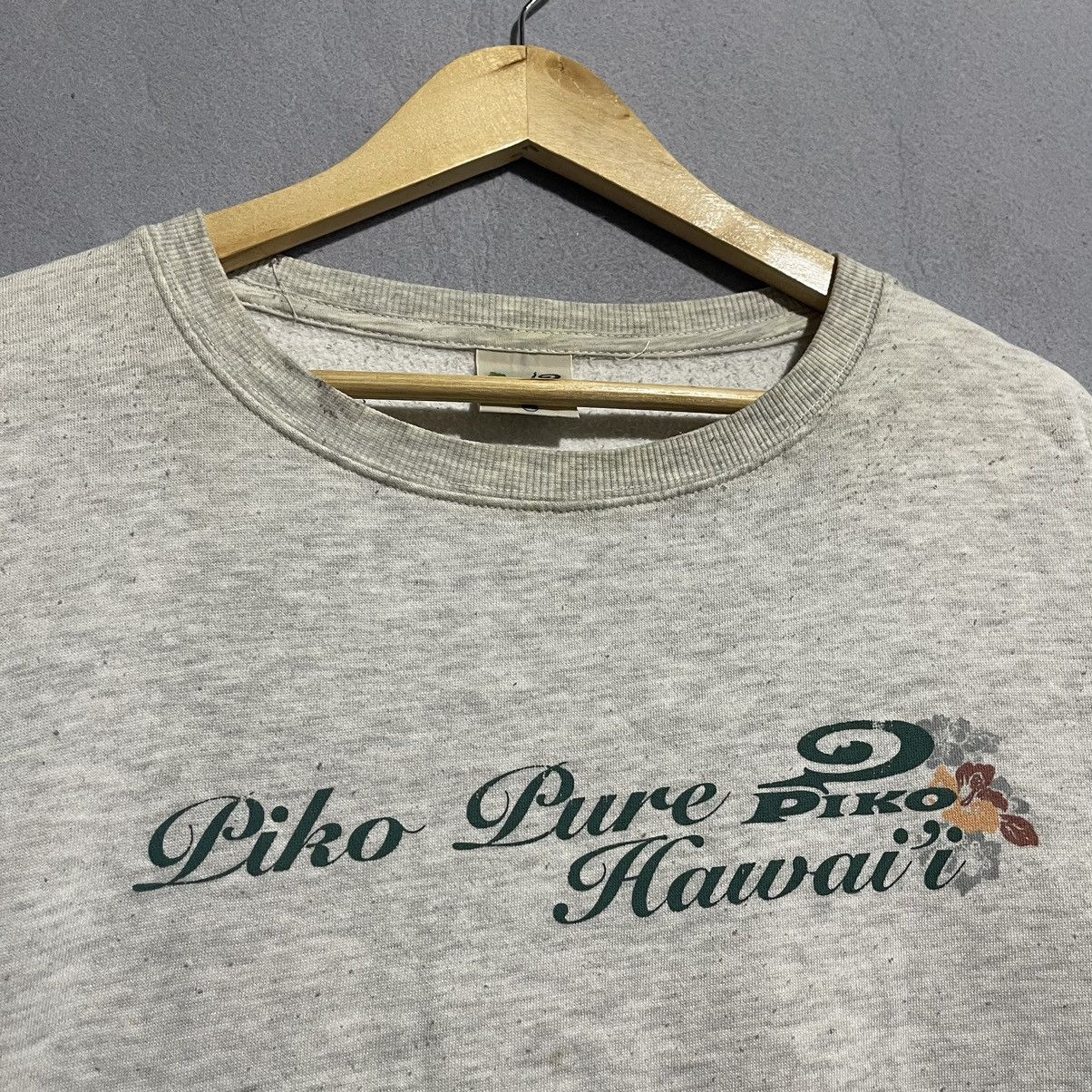 Vintage Vintage 90s Piko Pure Hawaii Surf Sweatshirt XL Heather Gray Size US XL / EU 56 / 4 - 4 Thumbnail