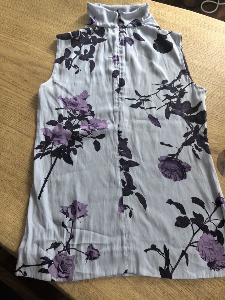 Dries Van Noten dries van noten size:36 Light purple sleeveless shirt 2506- Size XXS / US 00 / IT 34 - 2 Thumbnail