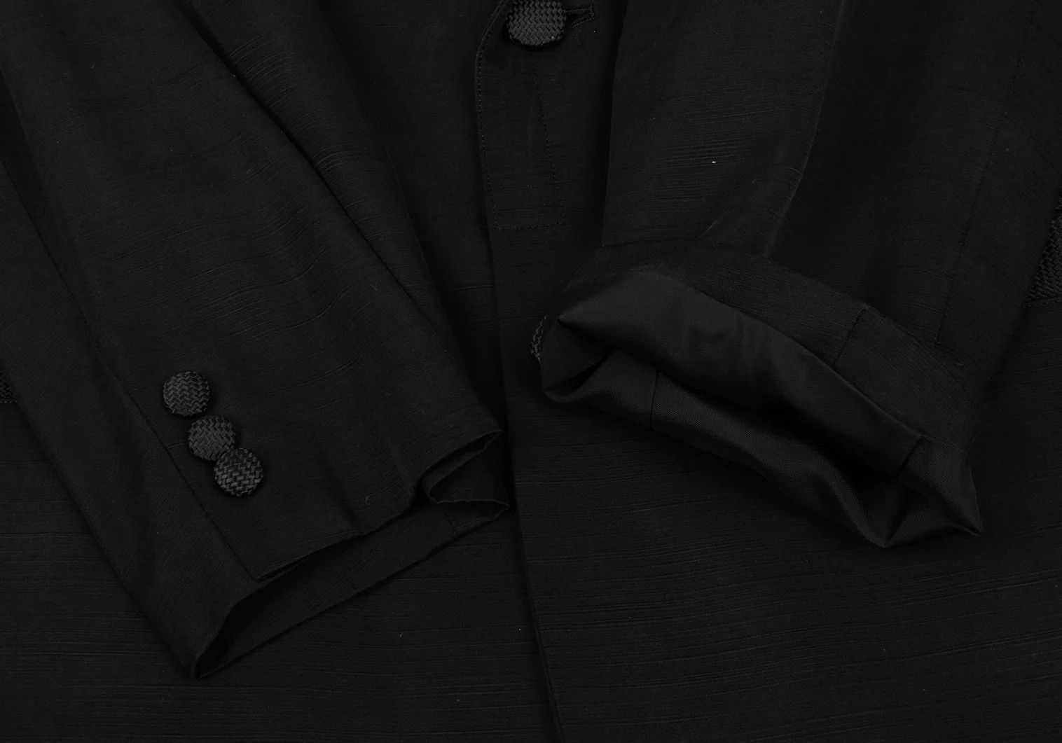 Yohji Yamamoto Yohji Yamamoto Silk Border Tape Design Jacket Size US L / EU 52-54 / 3 - 7 Thumbnail