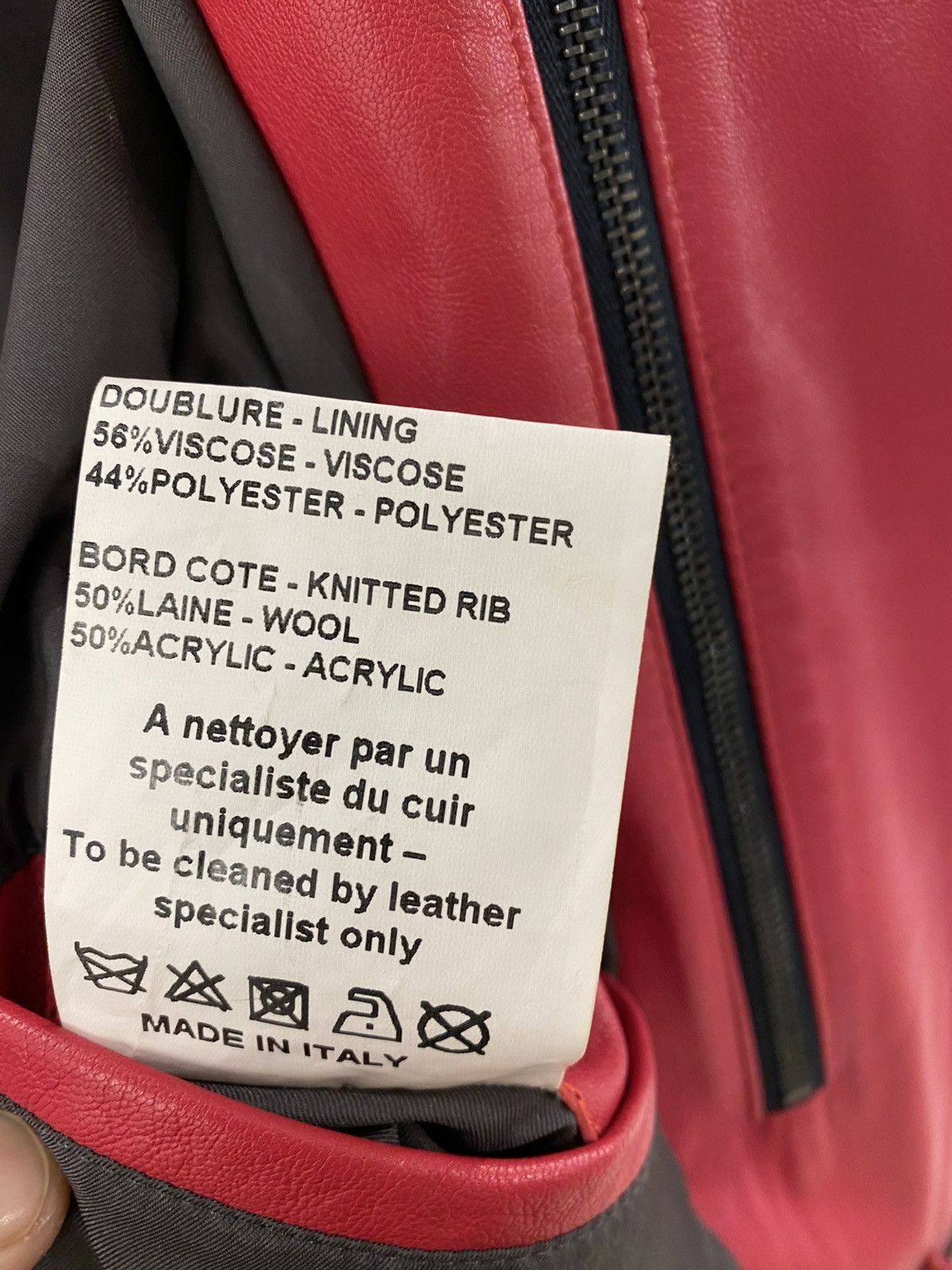 Lanvin LANVIN Pink Leather Bomber Size 48 Size US M / EU 48-50 / 2 - 7 Thumbnail