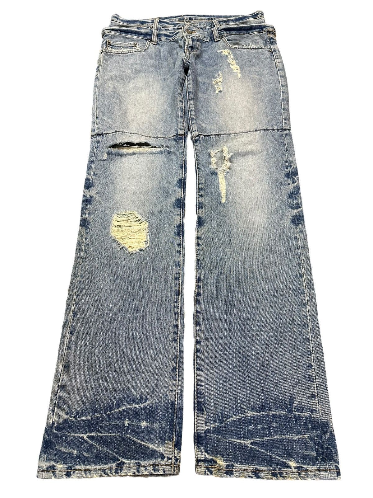 Other Vintage Japanese PPFM Double Waist Distress Style Jeans Size US 34 / EU 50 - 1 Thumbnail