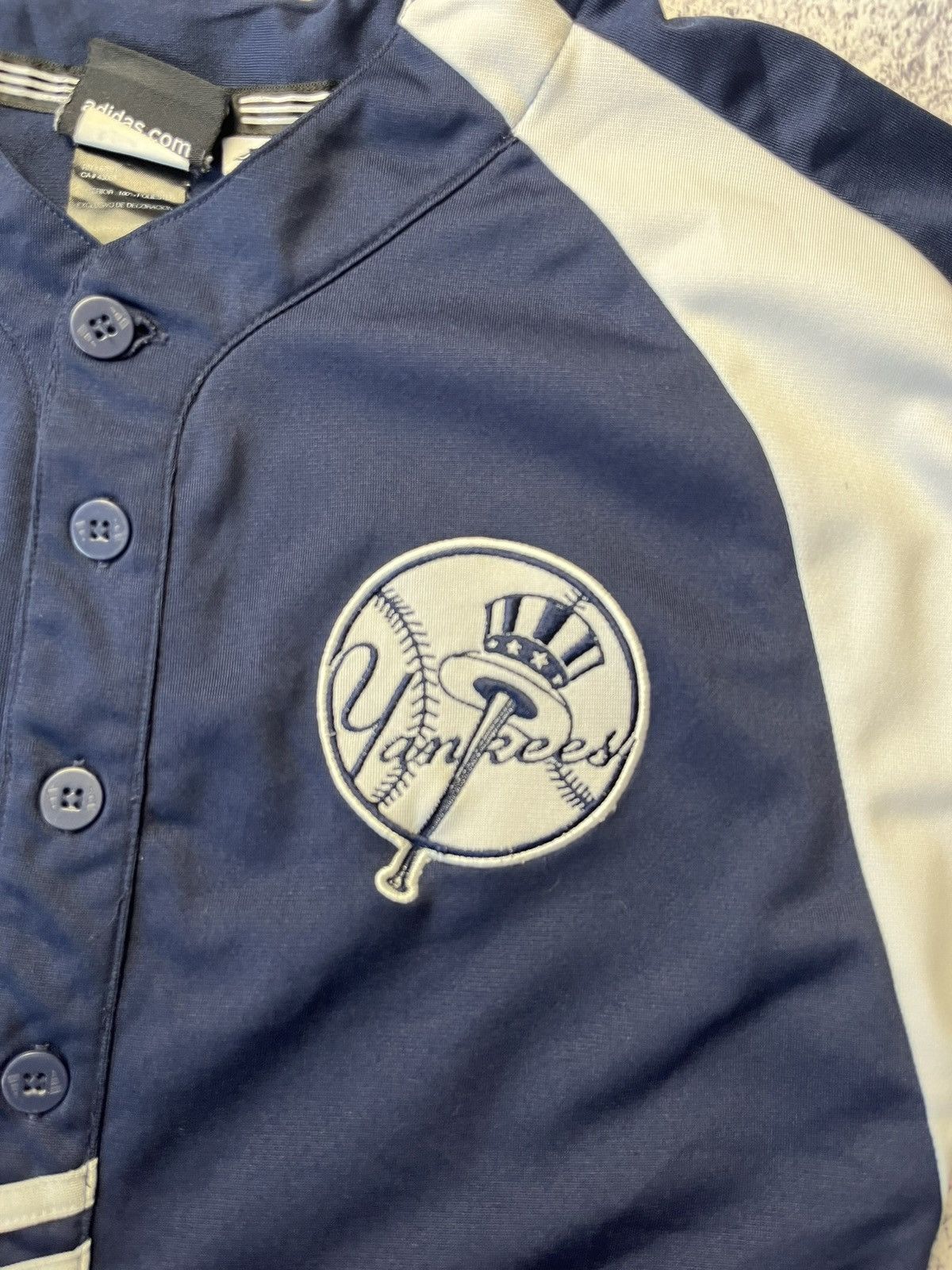 New York Yankees Vintage Adidas New York Yankees Junior Jersey #2 Jeter Size US XS / EU 42 / 0 - 8 Thumbnail