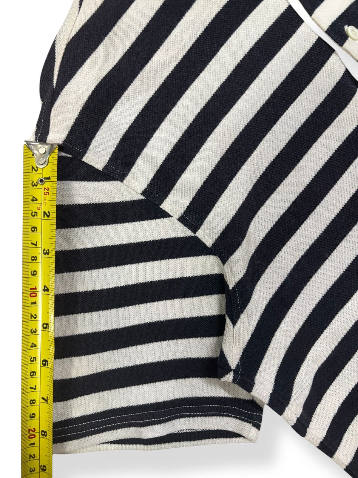 Burberry Vintage Burberry London Small Logo Striped Polo Shirt Size US M / EU 48-50 / 2 - 12 Thumbnail