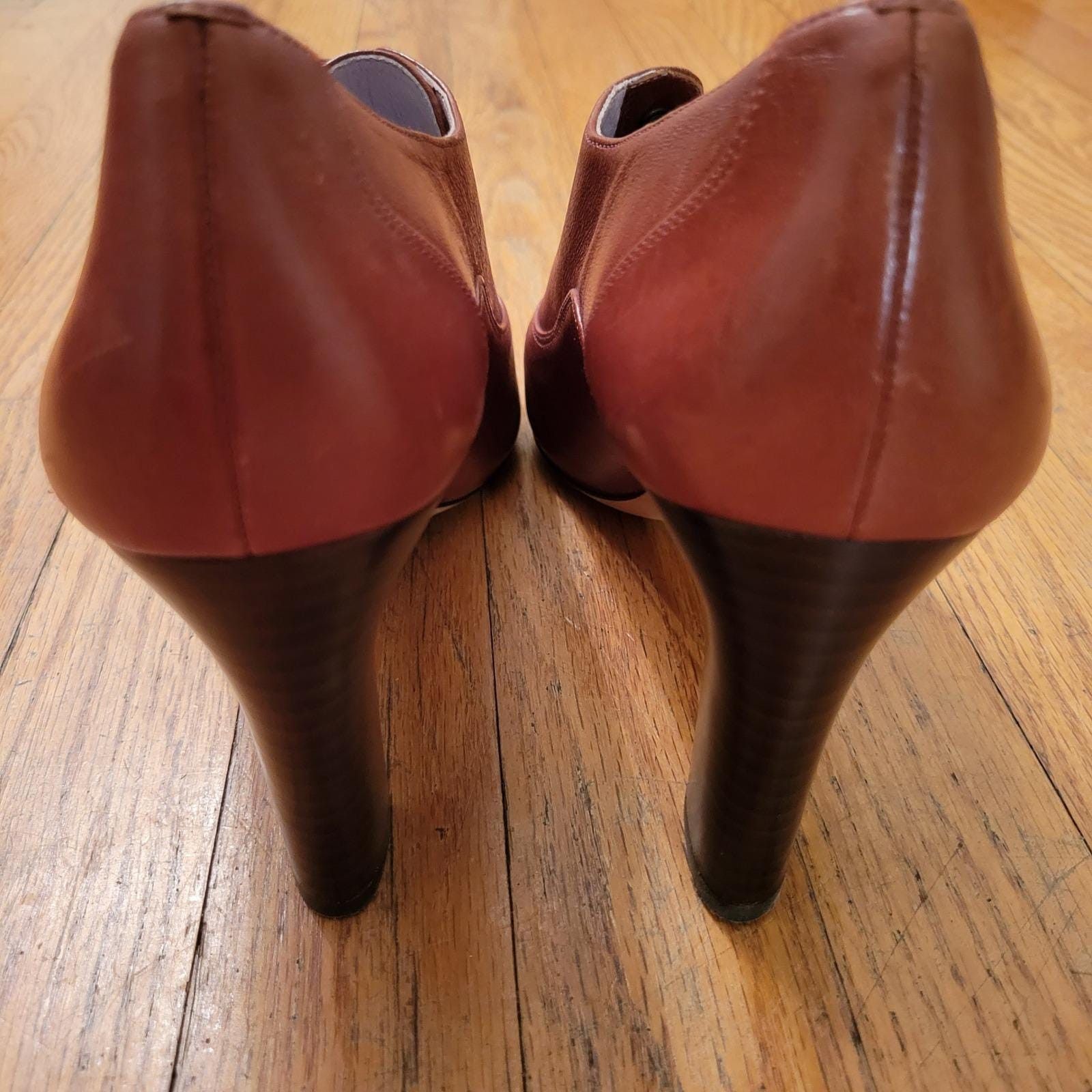 Johnston & Murphy Johnston Murphy 10 Oxford Heels Brown Leather Boho Western Size US 10 / IT 40 - 5 Thumbnail