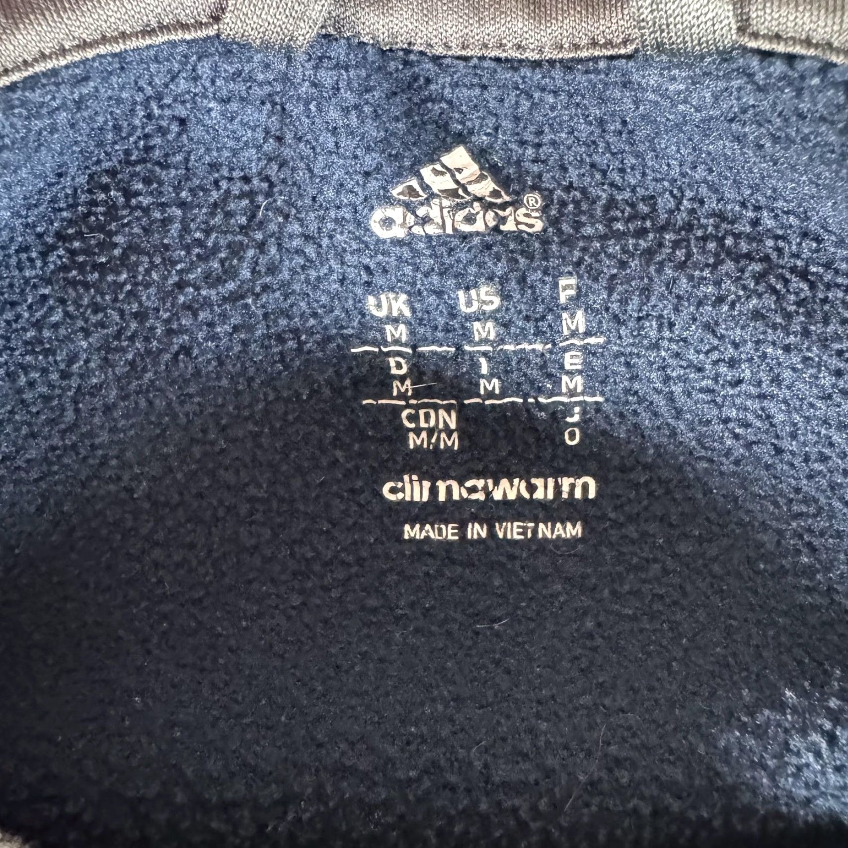 Adidas Adidas Hoodie Mens Medium Blue Gray ClimaWarm Raglan Pullover Fleece Sweatshirt Size US M / EU 48-50 / 2 - 5 Thumbnail