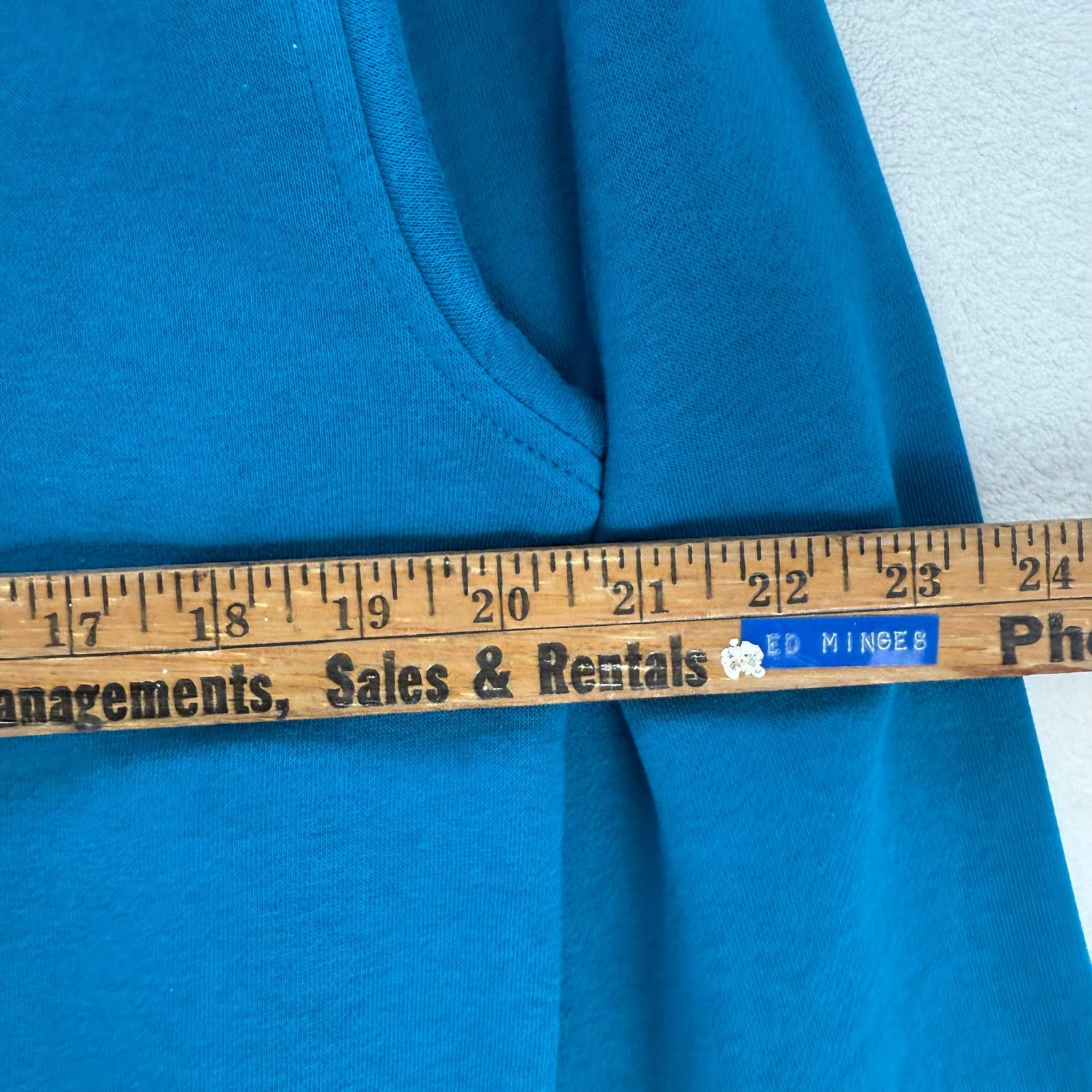 Levi's LEVI'S MEN'S SMALL OG FLEECE HOODIE TEAL BLUE SOFT MID DUTY Size US S / EU 44-46 / 1 - 4 Thumbnail