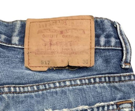 Levi's Vintage 90s Levis 517 Flare Bootcut Jeans Distressed Size US 27 - 6 Thumbnail