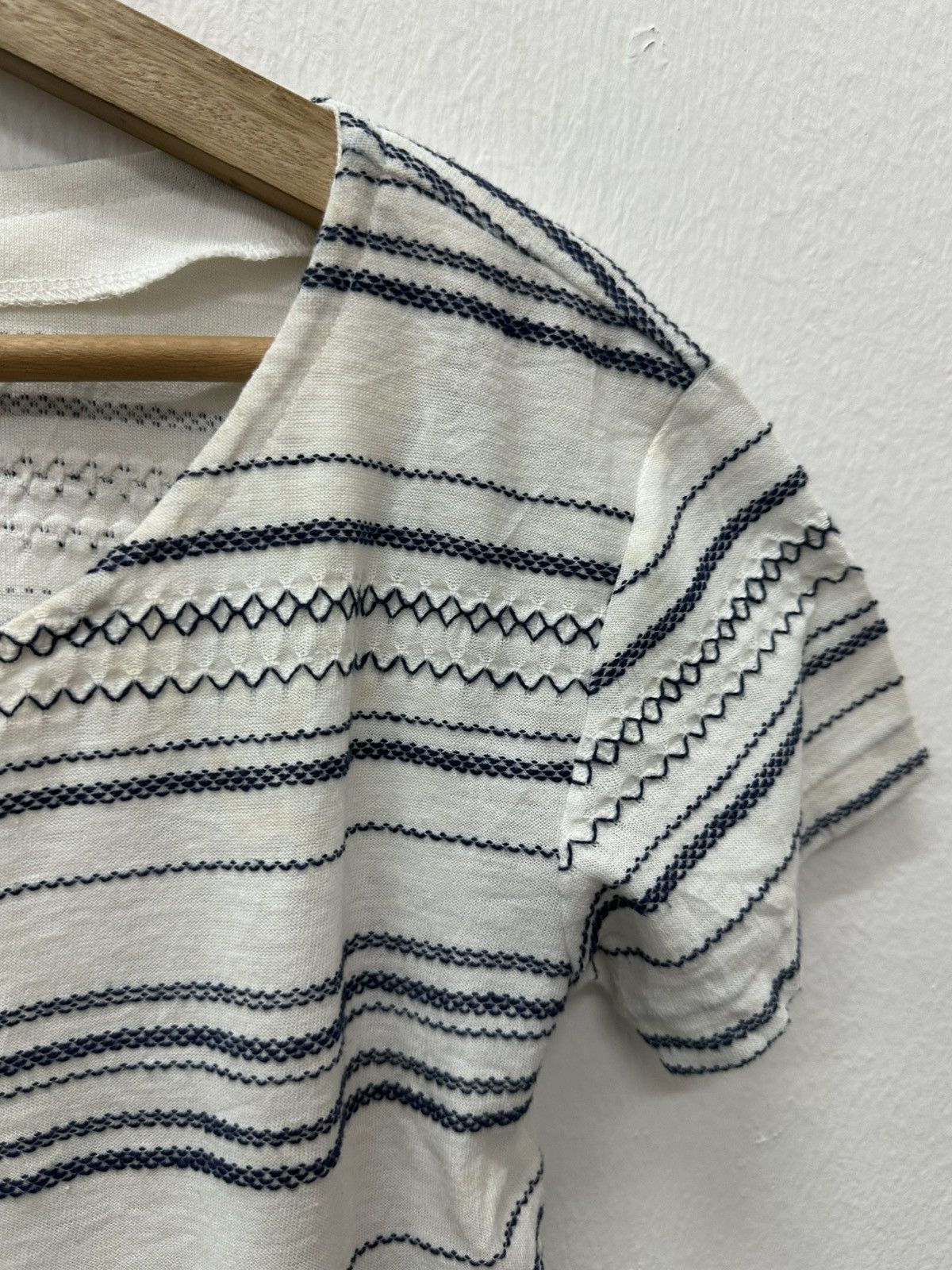 Issey Miyake Vintage IS Tsumori Chisato Issey Miyake Stripe Tee Size US S / EU 44-46 / 1 - 5 Thumbnail
