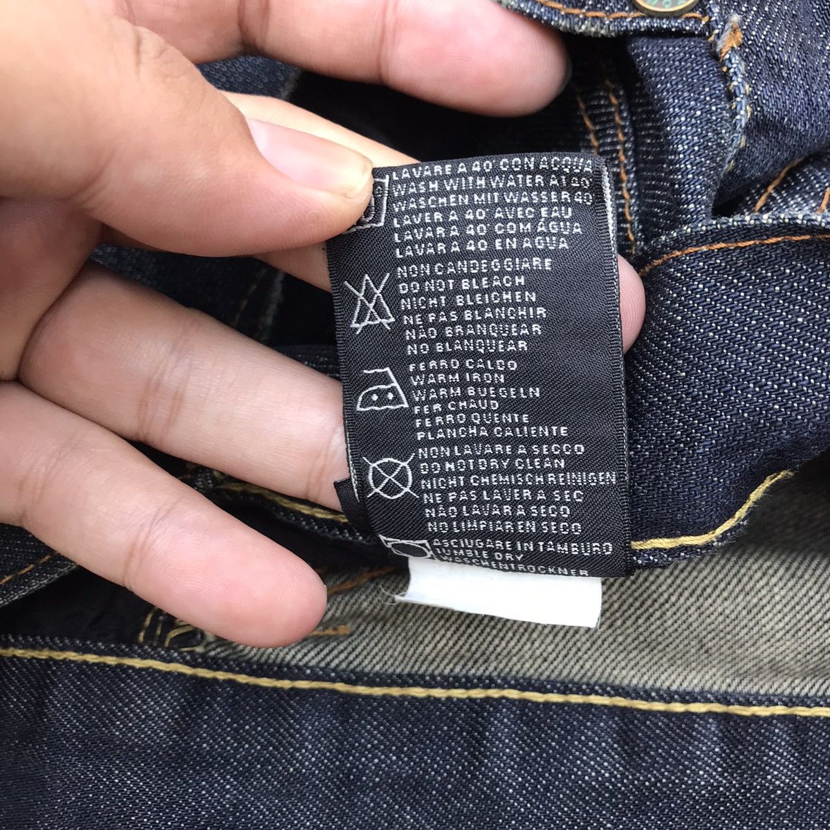 Massimo Osti × Stone Island Vintage Stone Island Denim jeans five pocket STONE ISLAND Size US 30 / EU 46 - 11 Thumbnail