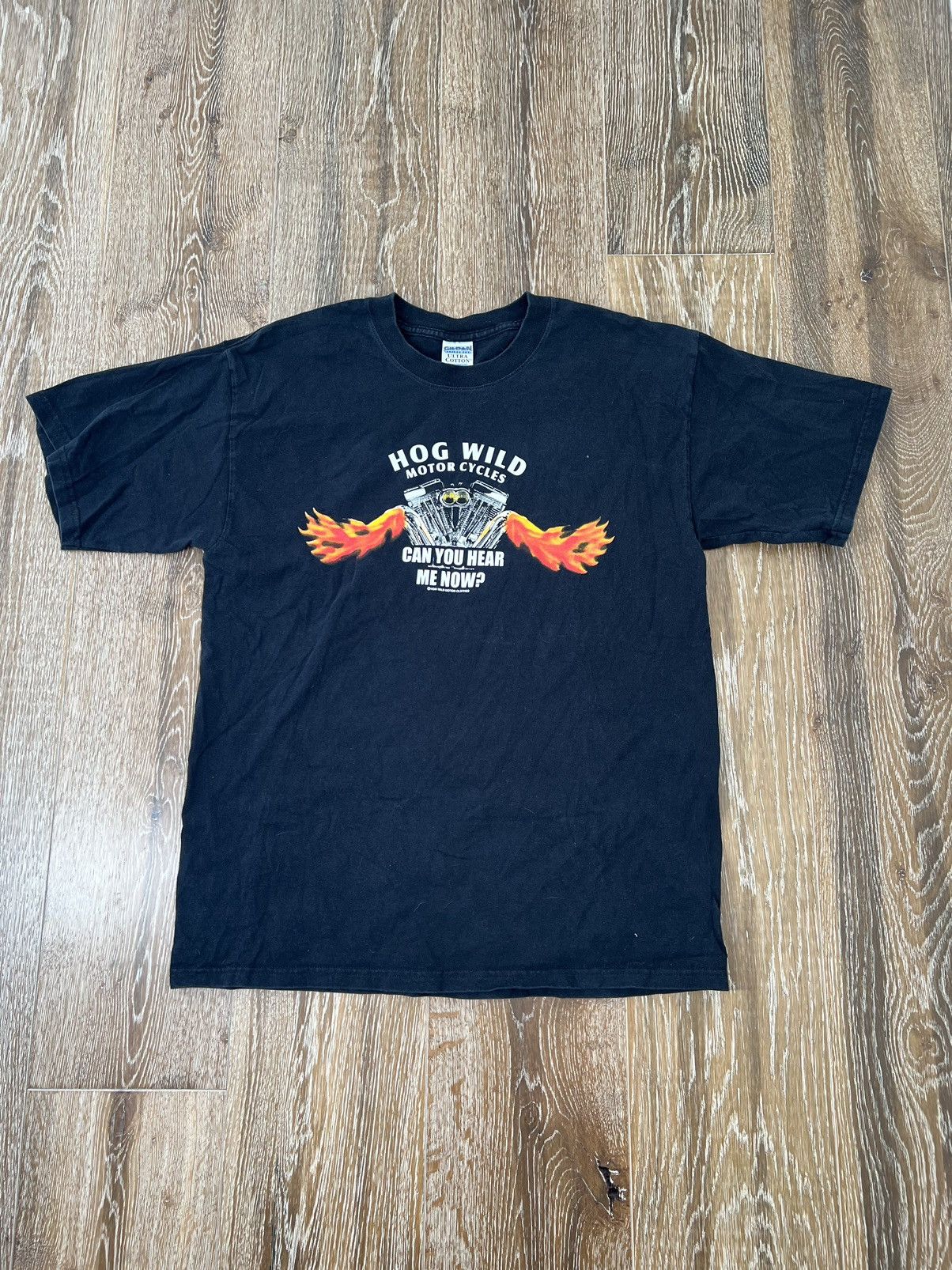 Vintage Y2k hog wild motorcycles biker tee Size US L / EU 52-54 / 3 - 2 Thumbnail