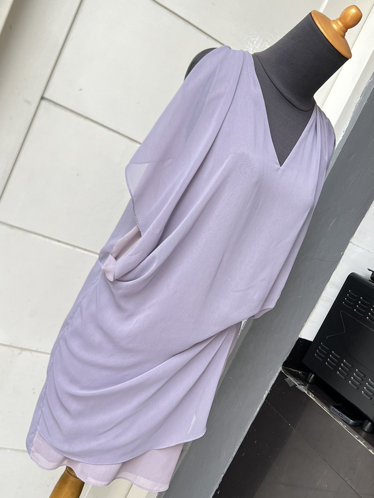 Acne Studios ACNE Purple Midi Dress Size S / US 4 / IT 40 - 16 Thumbnail