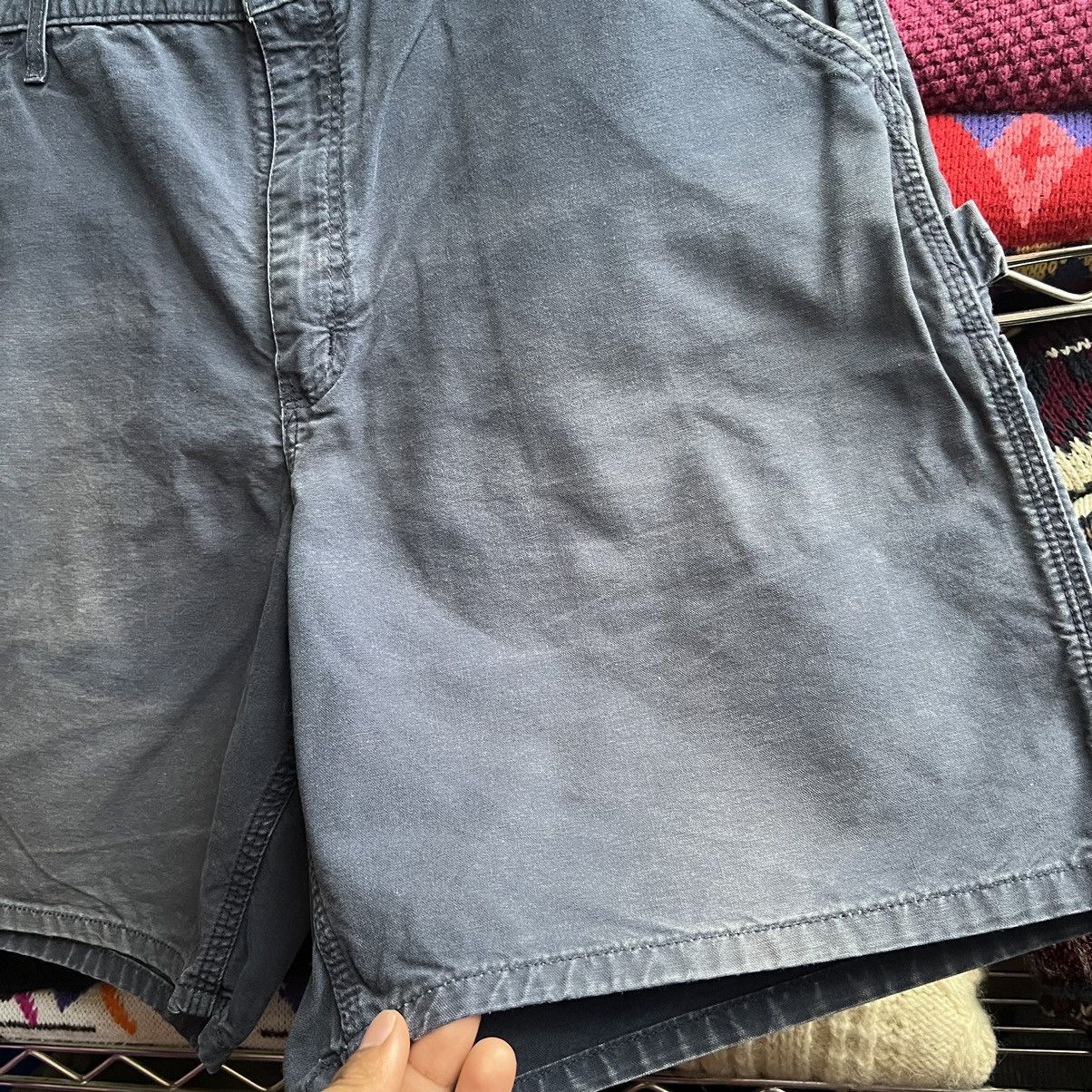 Carhartt × Vintage Carhartt Navy Carpenter Shorts Size US 36 / EU 52 - 4 Thumbnail