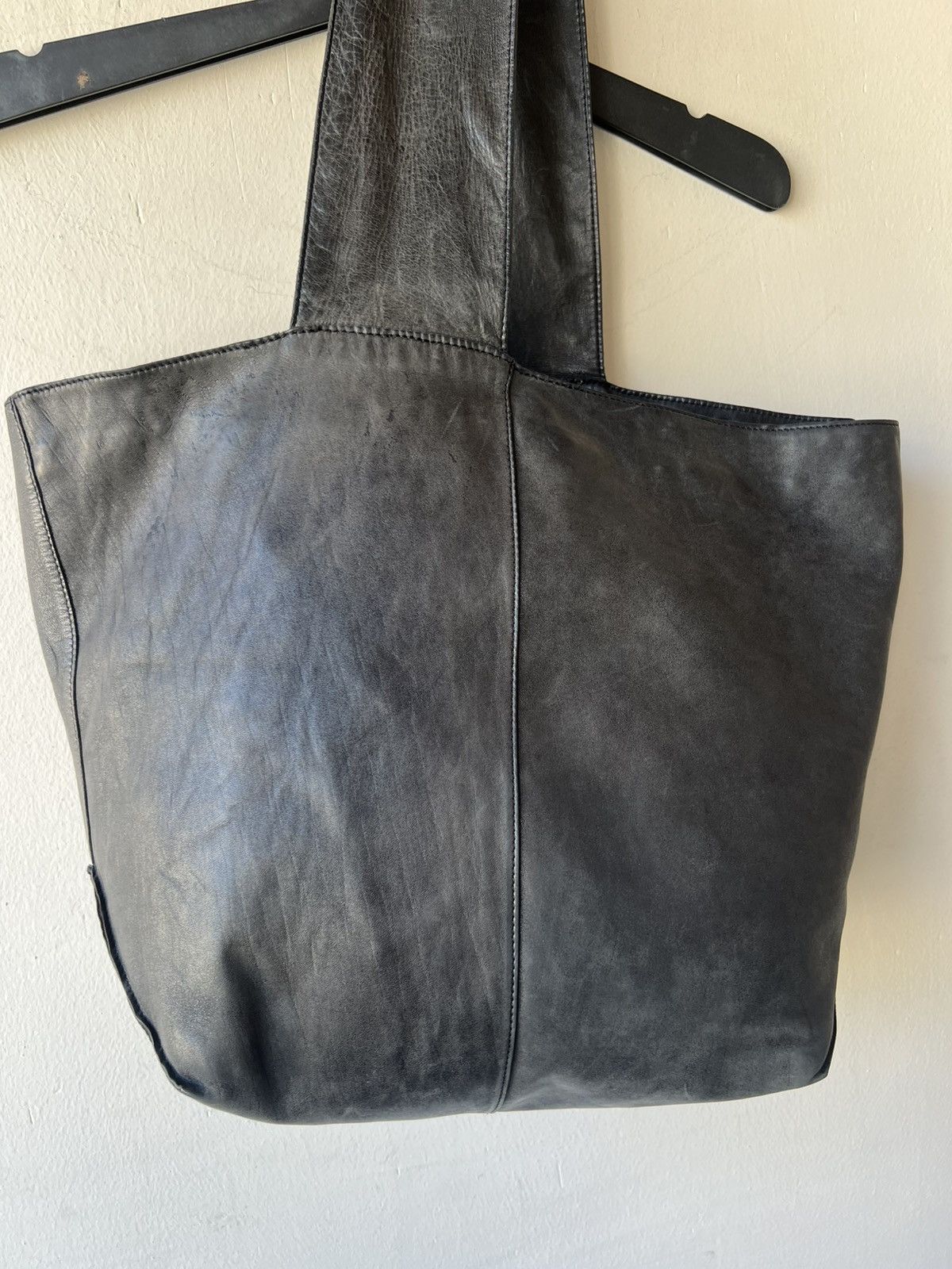 Leather Jurgen Lehl Japan Faded Patina Leather Asymmetrical Bag Size ONE SIZE - 19 Thumbnail